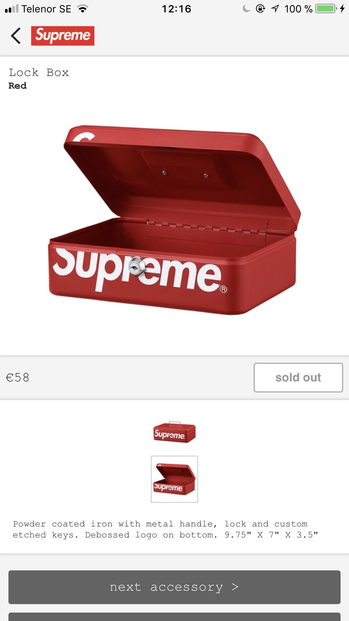 Supreme Supreme Lock Box | Grailed