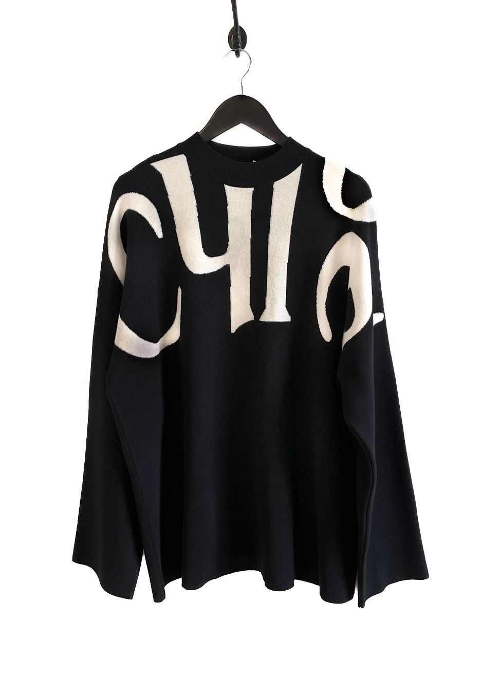 Chloe Chloé Black Wool Mockneck Oversized Sweater Size S / US 4 / IT 40 - 1 Thumbnail