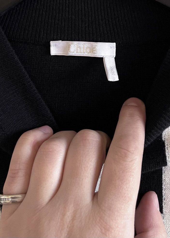 Chloe Chloé Black Wool Mockneck Oversized Sweater Size S / US 4 / IT 40 - 3 Thumbnail