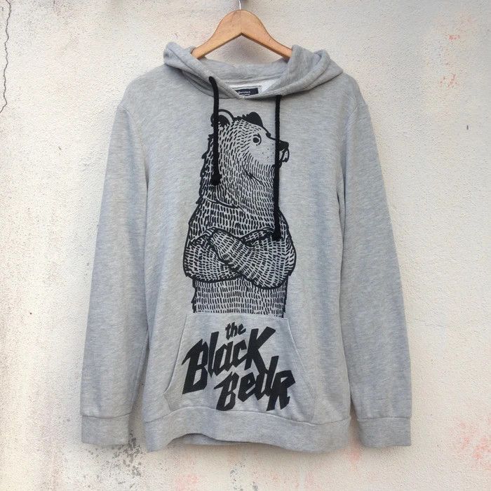 Bershka Bershka The Black Bear Printed Hoodie | Grailed