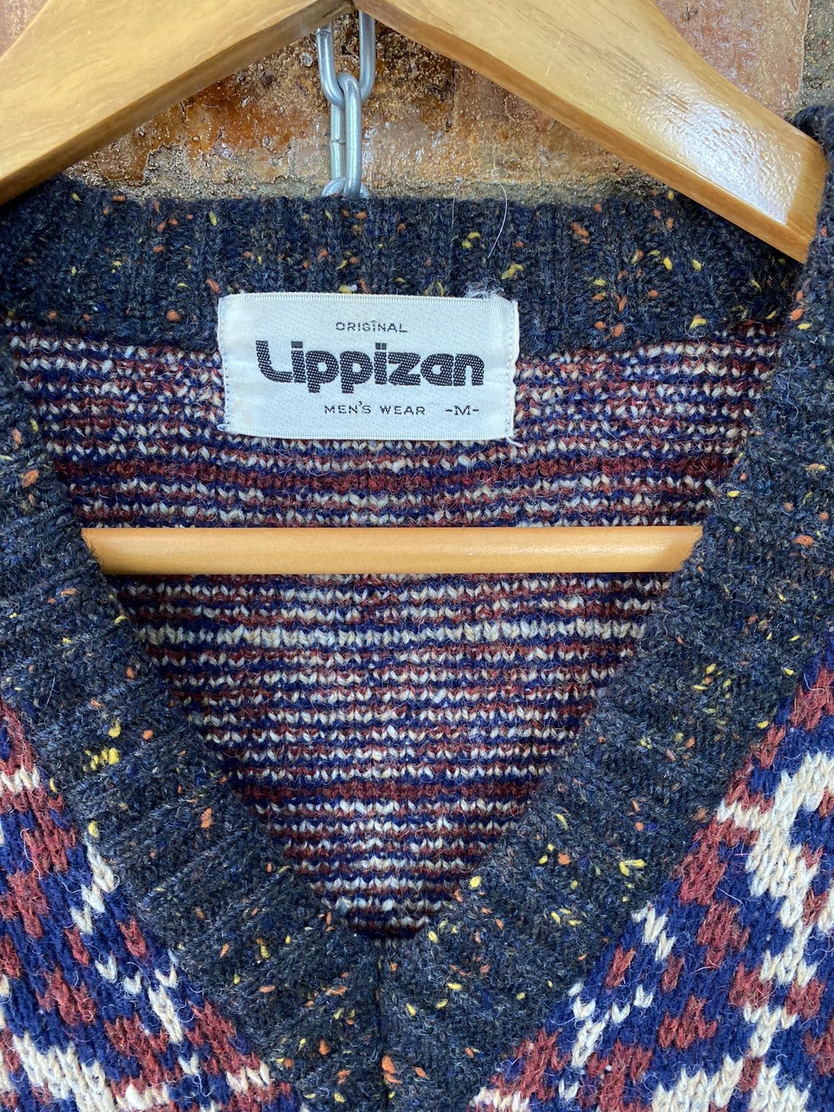 Japanese Brand 80s jacquard cable knit Size US M / EU 48-50 / 2 - 6 Thumbnail
