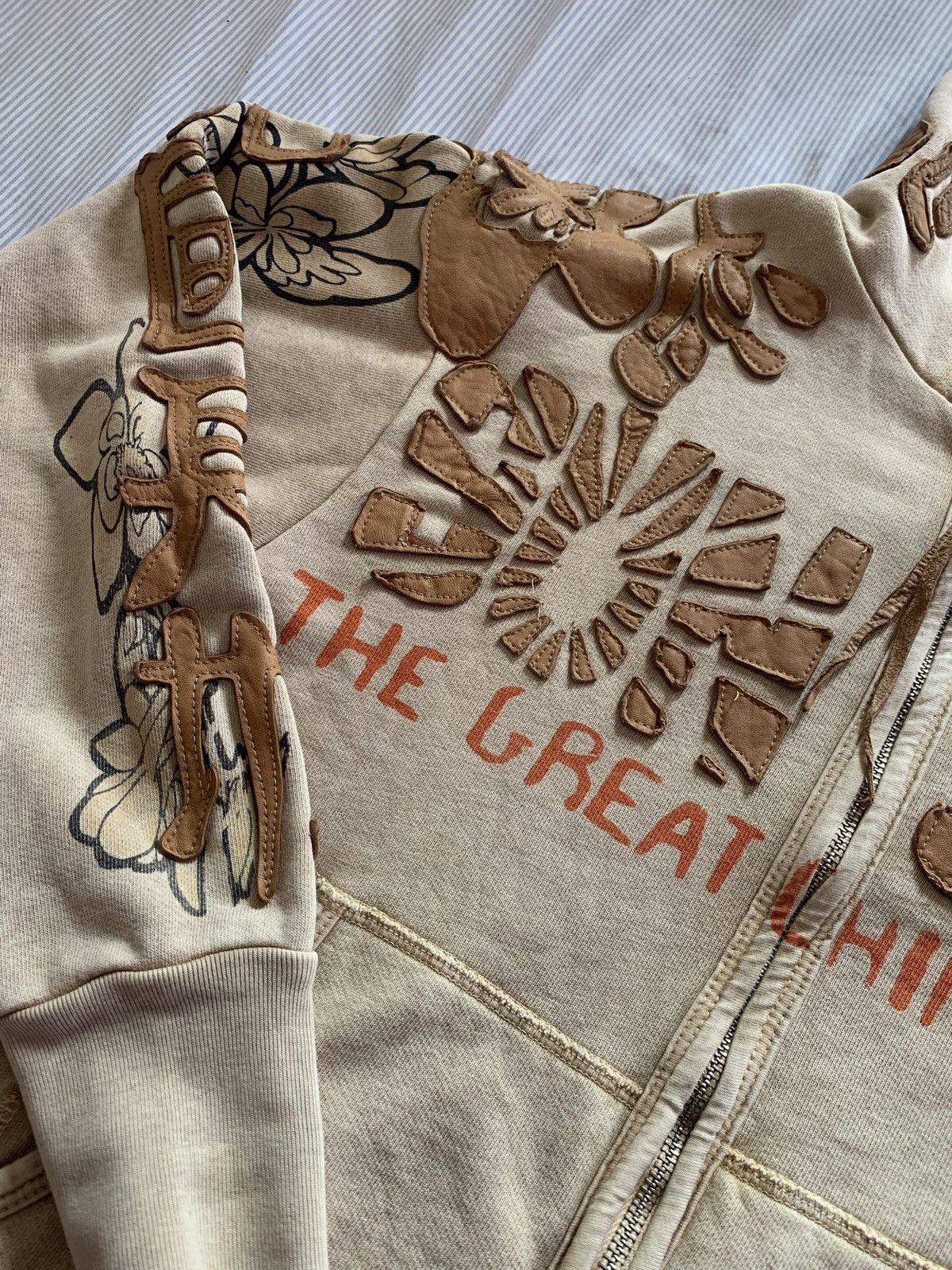 THE Great China Wall Zip Up Hoodie Vintage, Rare, Ink