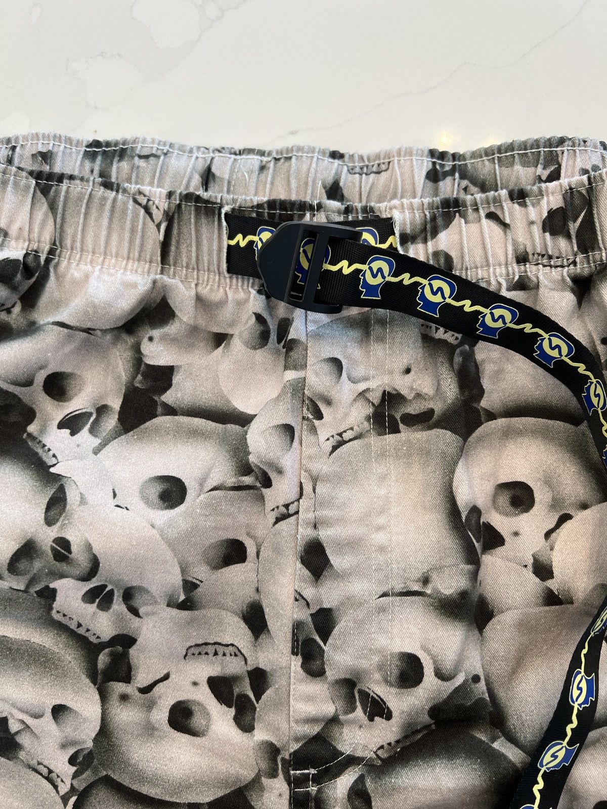 Brain Dead BRAIN DEAD SKULLS TWILL RELAXED NYLON BELTED PANTS XXL Size US 38 / EU 54 - 21 Thumbnail