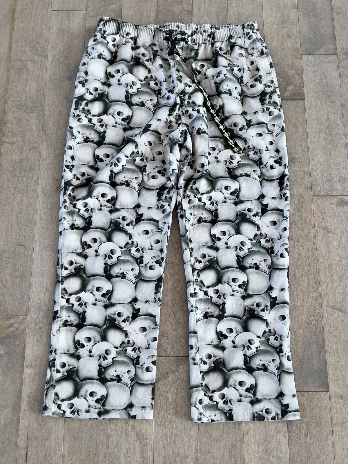 Brain Dead BRAIN DEAD SKULLS TWILL RELAXED NYLON BELTED PANTS XXL Size US 38 / EU 54 - 18 Thumbnail