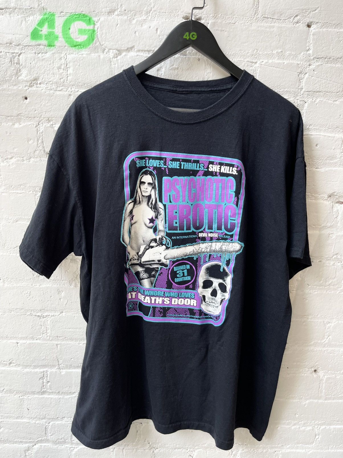 Vintage PSYCHOTIC EROTIC LOVE KILLER SEX PORN SHIRT 4Gseller