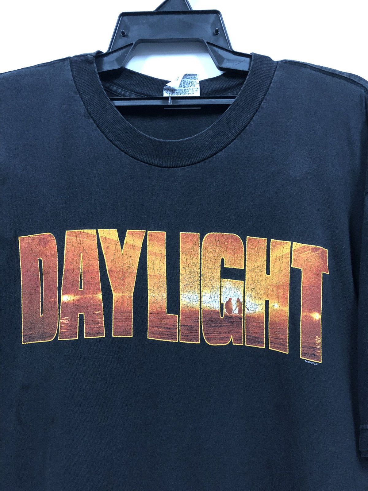 Vintage Vintage 90s Movie daylight stallone Faded Tee Size US XL / EU 56 / 4 - 2 Thumbnail
