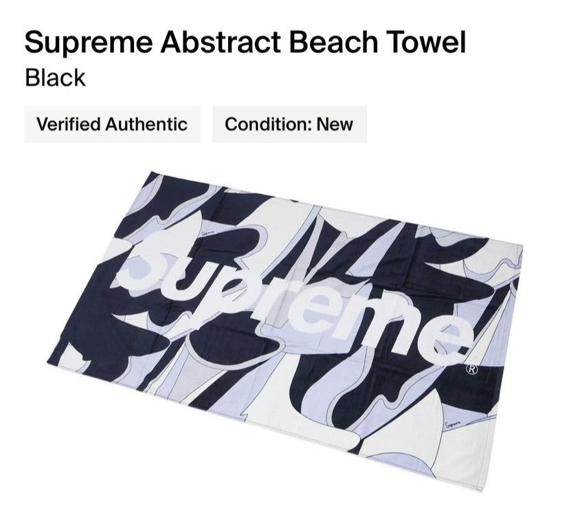 Supreme SS16 Abstract Towel