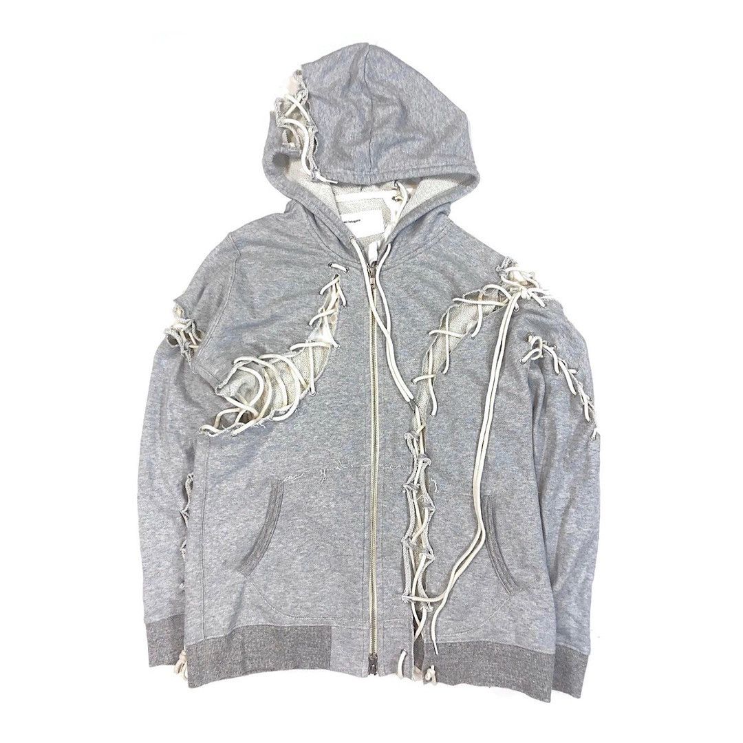 Nozomi Ishiguro Nozomi Ishiguro Laced Zip-Up Hoodie | Grailed