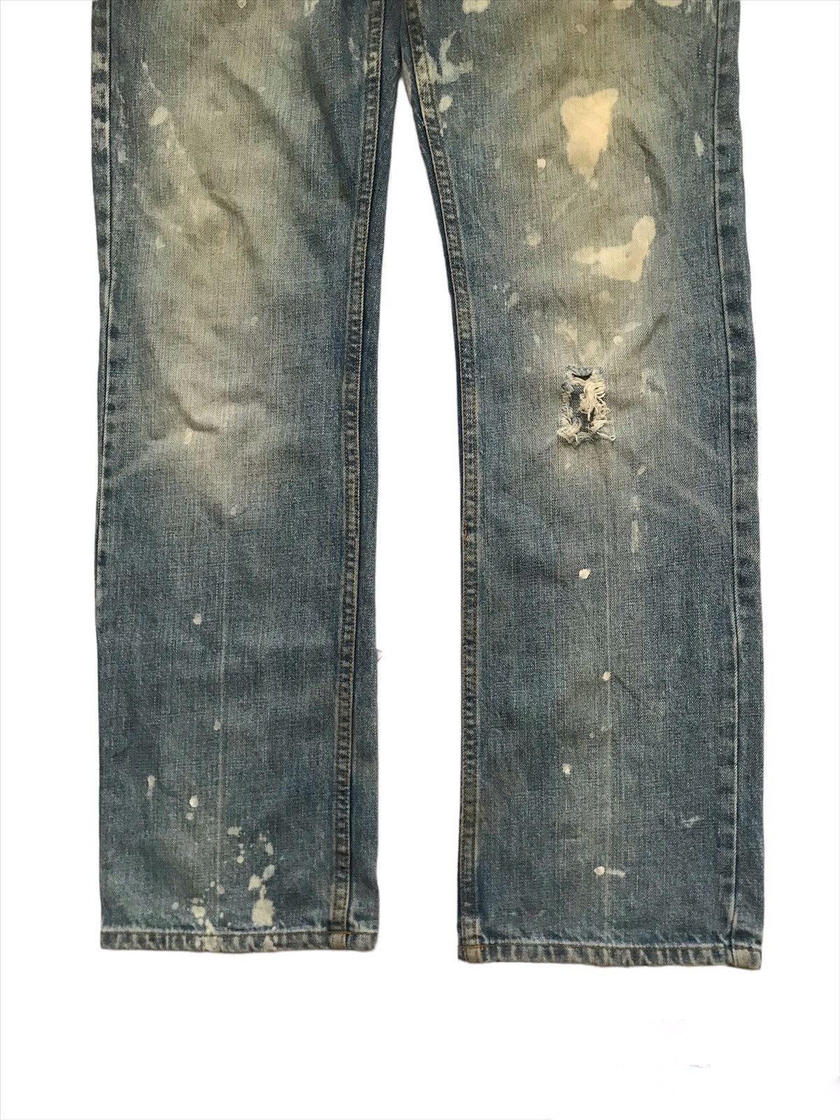 ELEMENT SKATEBOARD BUCKLE BACK DISTRESSES JEANS