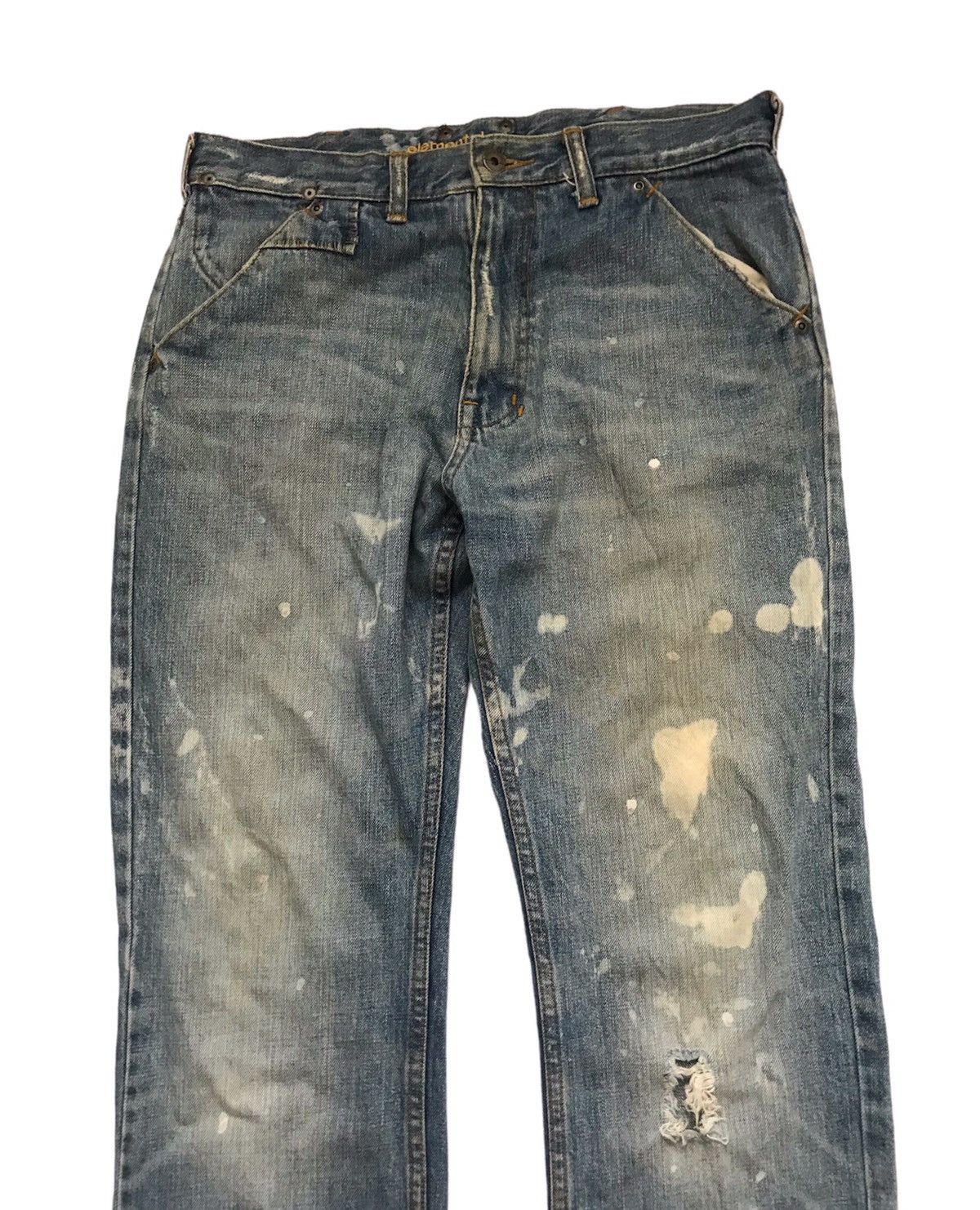 ELEMENT SKATEBOARD BUCKLE BACK DISTRESSES JEANS