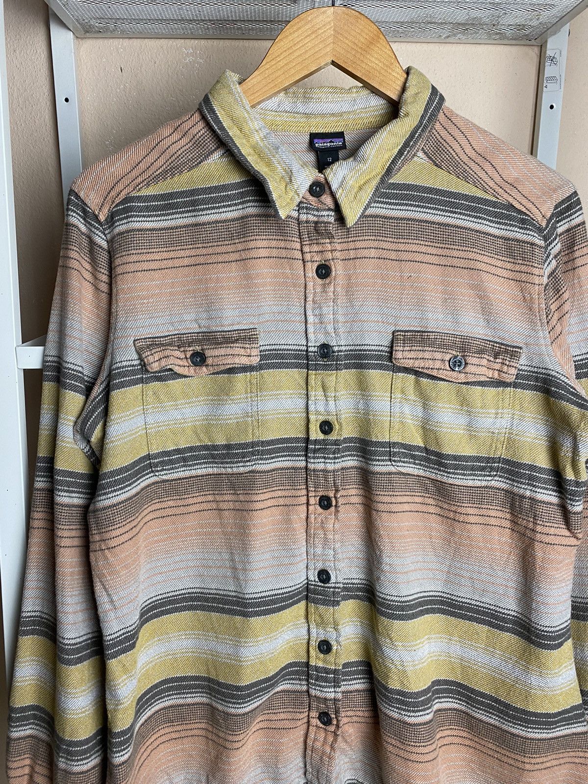 Flannel × Patagonia × Vintage Patagonia Striped Flannel Shirt Size S / US 4 / IT 40 - 2 Thumbnail