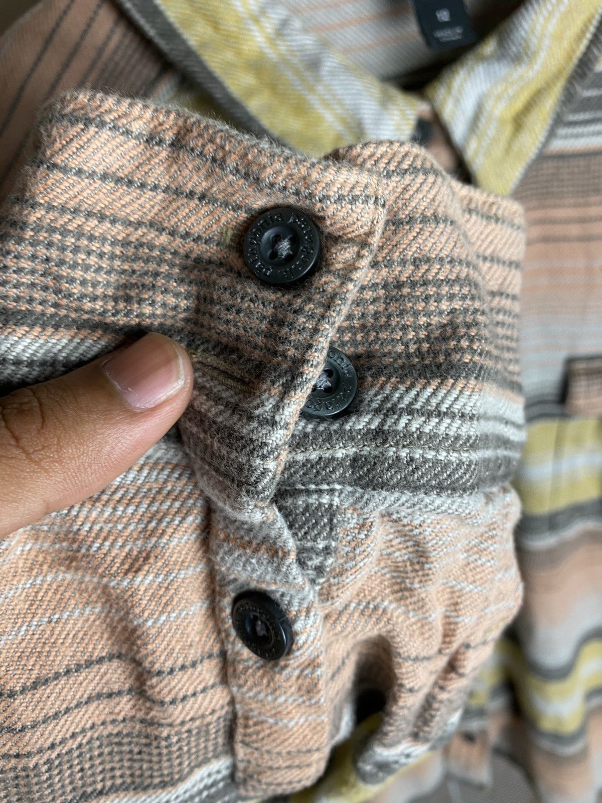 Flannel × Patagonia × Vintage Patagonia Striped Flannel Shirt Size S / US 4 / IT 40 - 4 Thumbnail