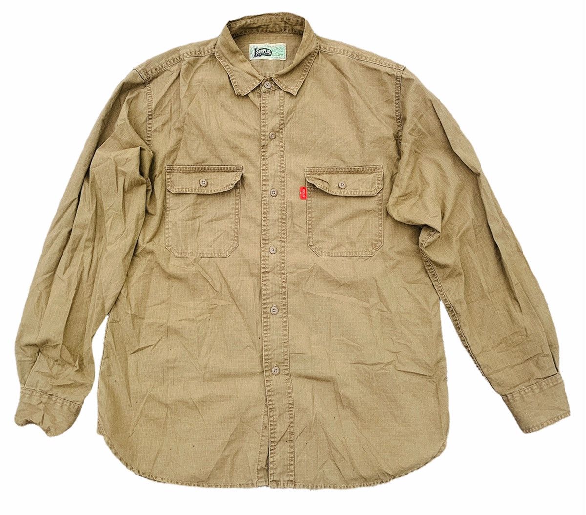 Surplus Research SURPLUS GARMENT JAPAN RIPSTOP WORKERS FLANNEL Size US L / EU 52-54 / 3 - 1 Thumbnail
