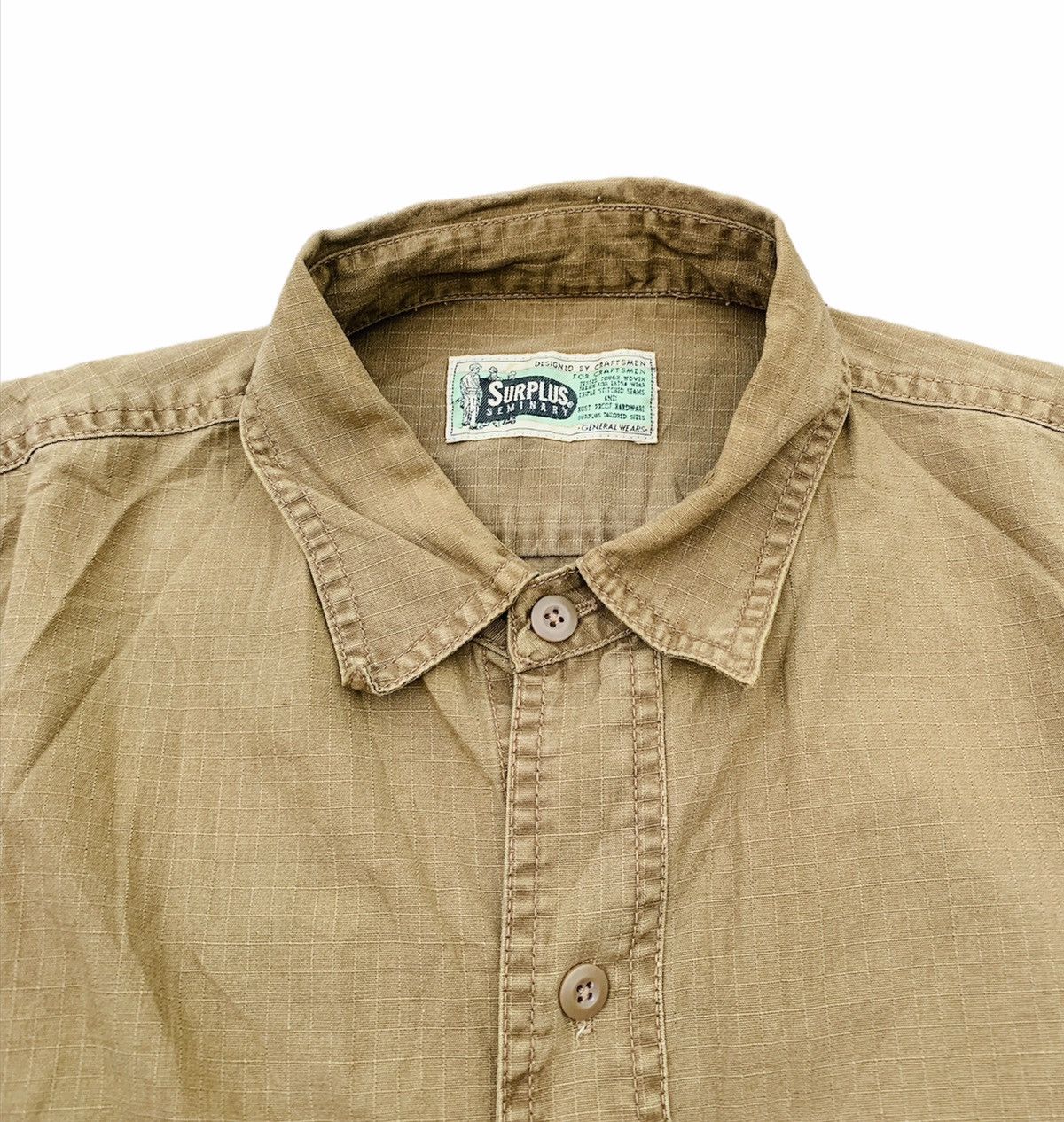 Surplus Research SURPLUS GARMENT JAPAN RIPSTOP WORKERS FLANNEL Size US L / EU 52-54 / 3 - 5 Thumbnail