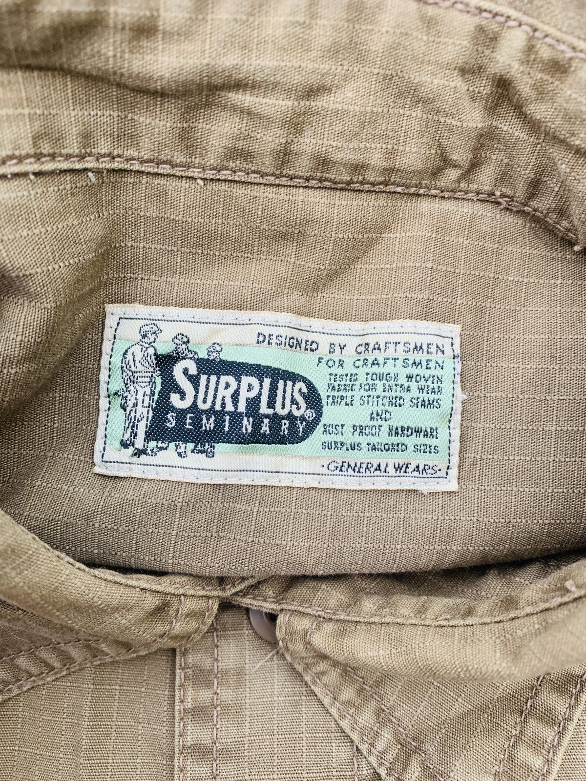 Surplus Research SURPLUS GARMENT JAPAN RIPSTOP WORKERS FLANNEL Size US L / EU 52-54 / 3 - 6 Thumbnail