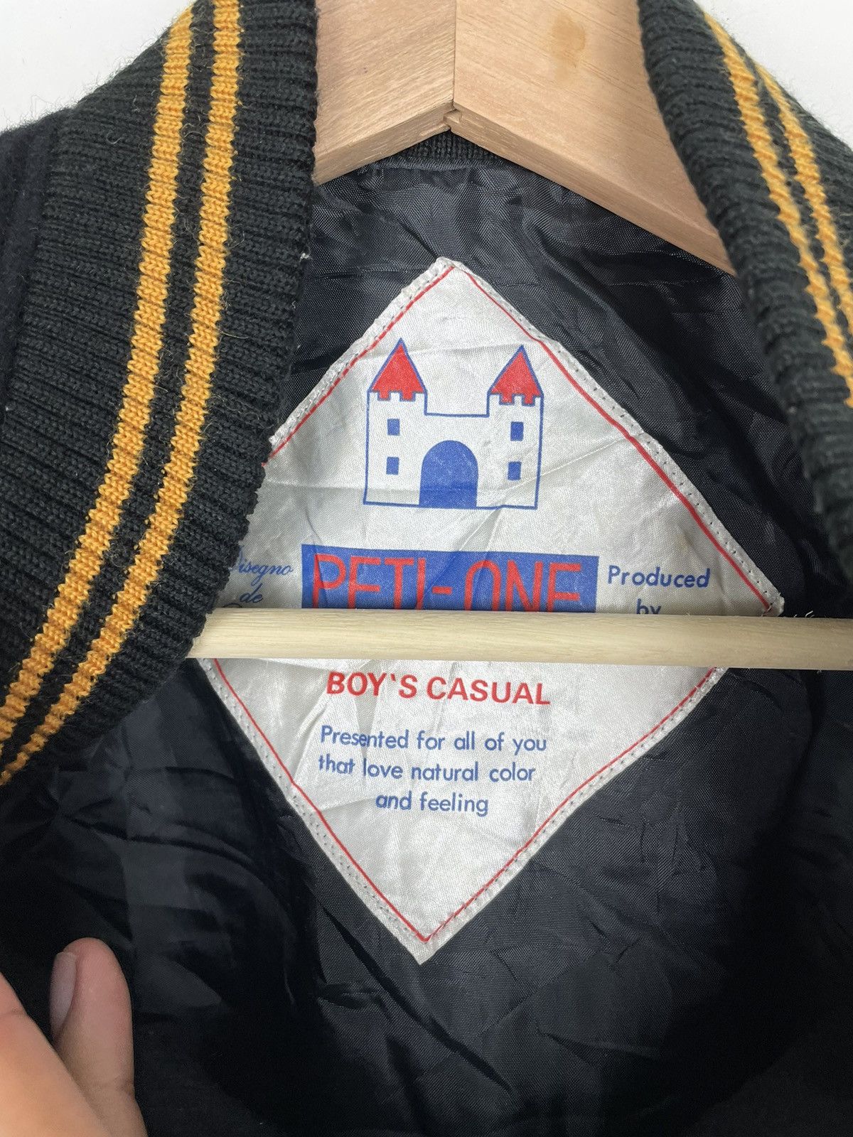 Vintage Retro PETI-ONE Varsity Jacket | 88 Patch Japan 90s Vibes Size US S / EU 44-46 / 1 - 5 Thumbnail