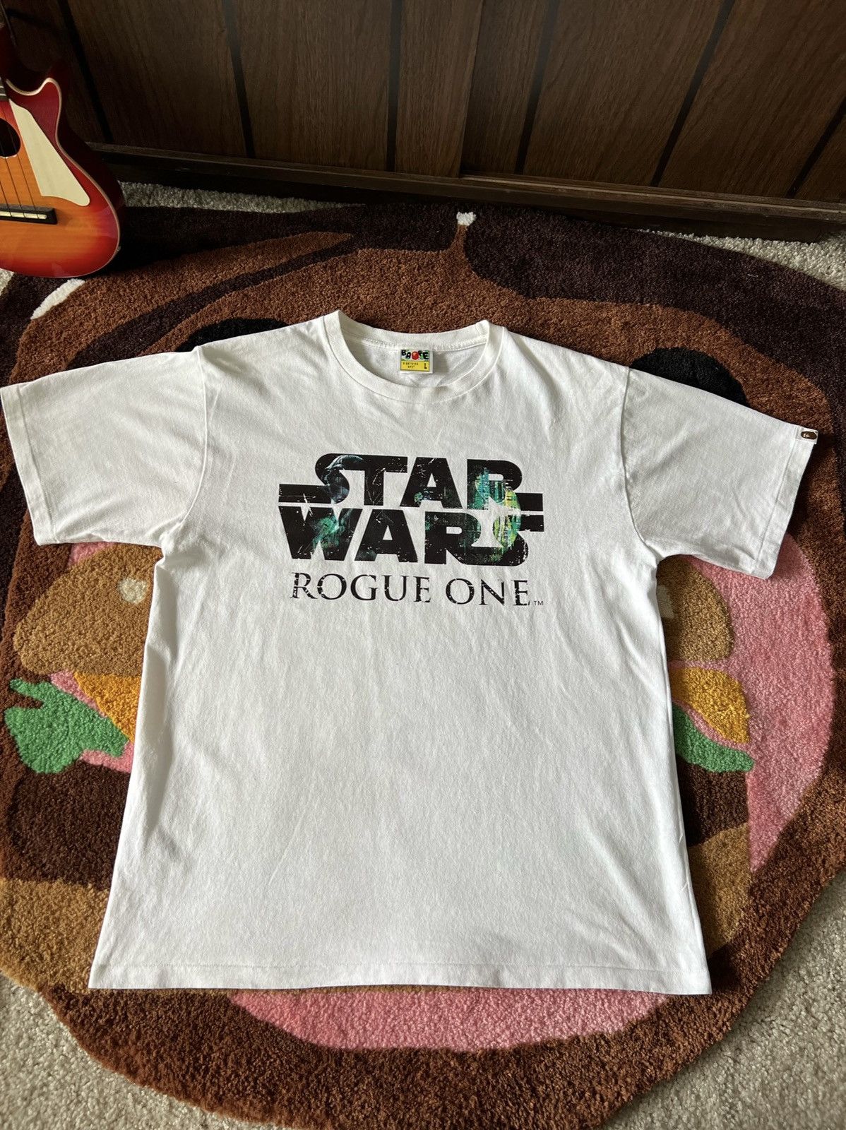 Bape x Star Wars ROGUE ONE Tee White L - Short Sleeve T Shirts