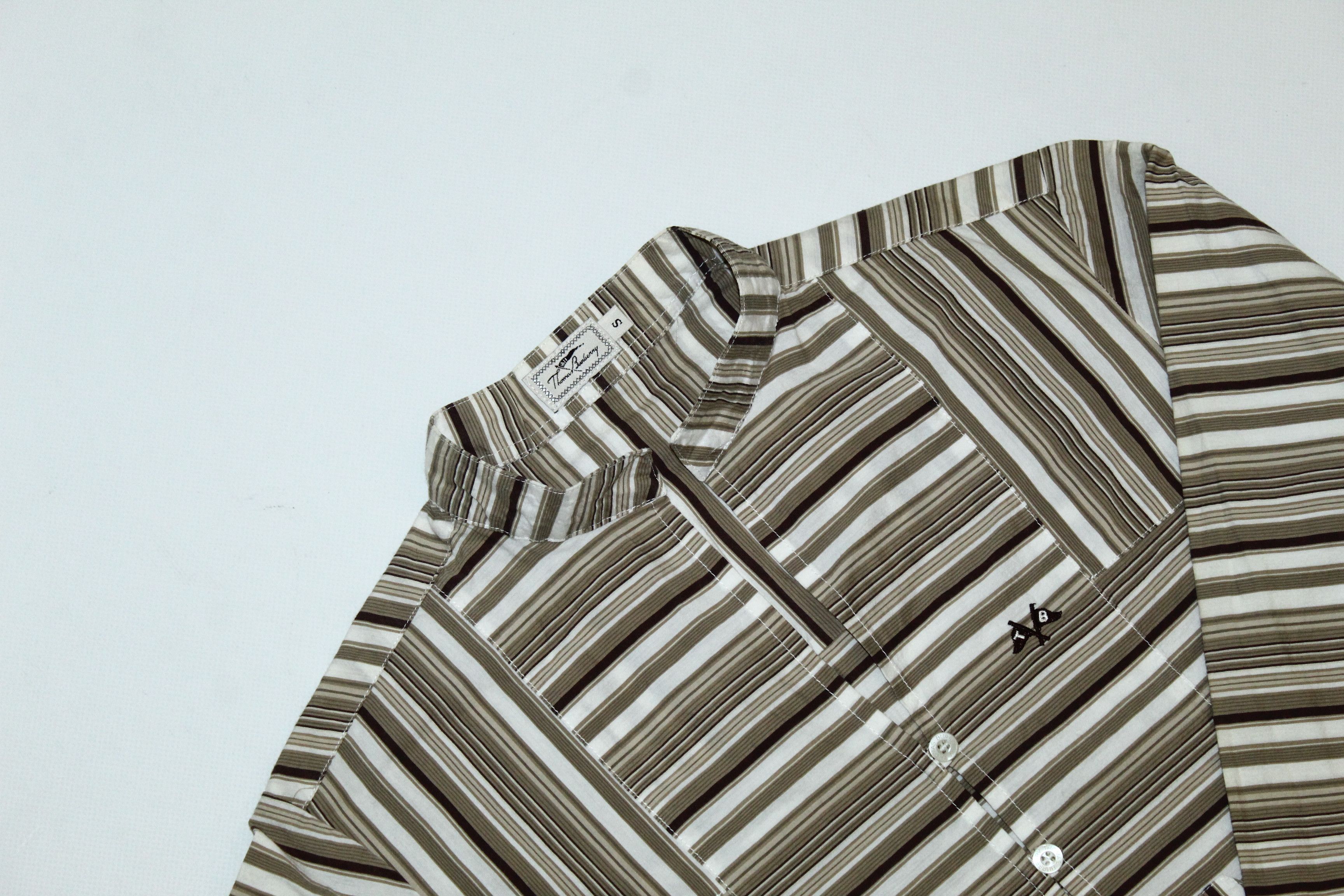 Burberry Thomas Burberry Loose Fit Cotton Blend Popover Sari Shirt Size US S / EU 44-46 / 1 - 5 Thumbnail