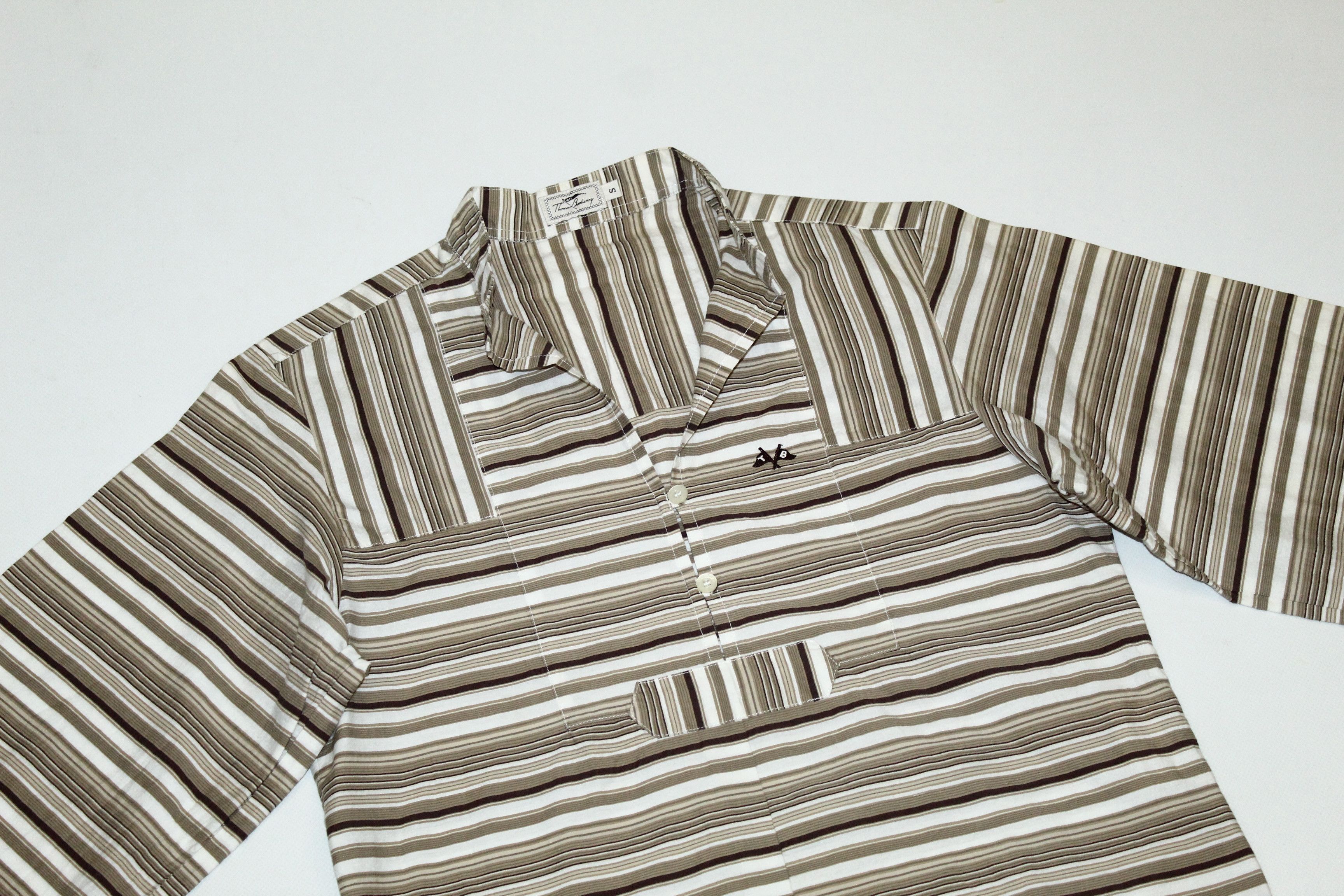 Burberry Thomas Burberry Loose Fit Cotton Blend Popover Sari Shirt Size US S / EU 44-46 / 1 - 3 Thumbnail