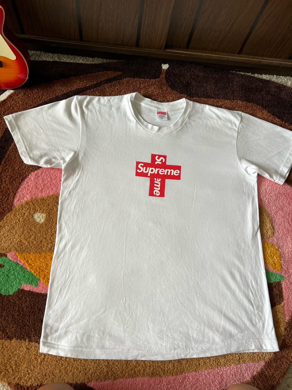 Supreme Cross Box Logo Tシャツ Supreme Cross Box Logo Tee White Men's - FW20 - US
