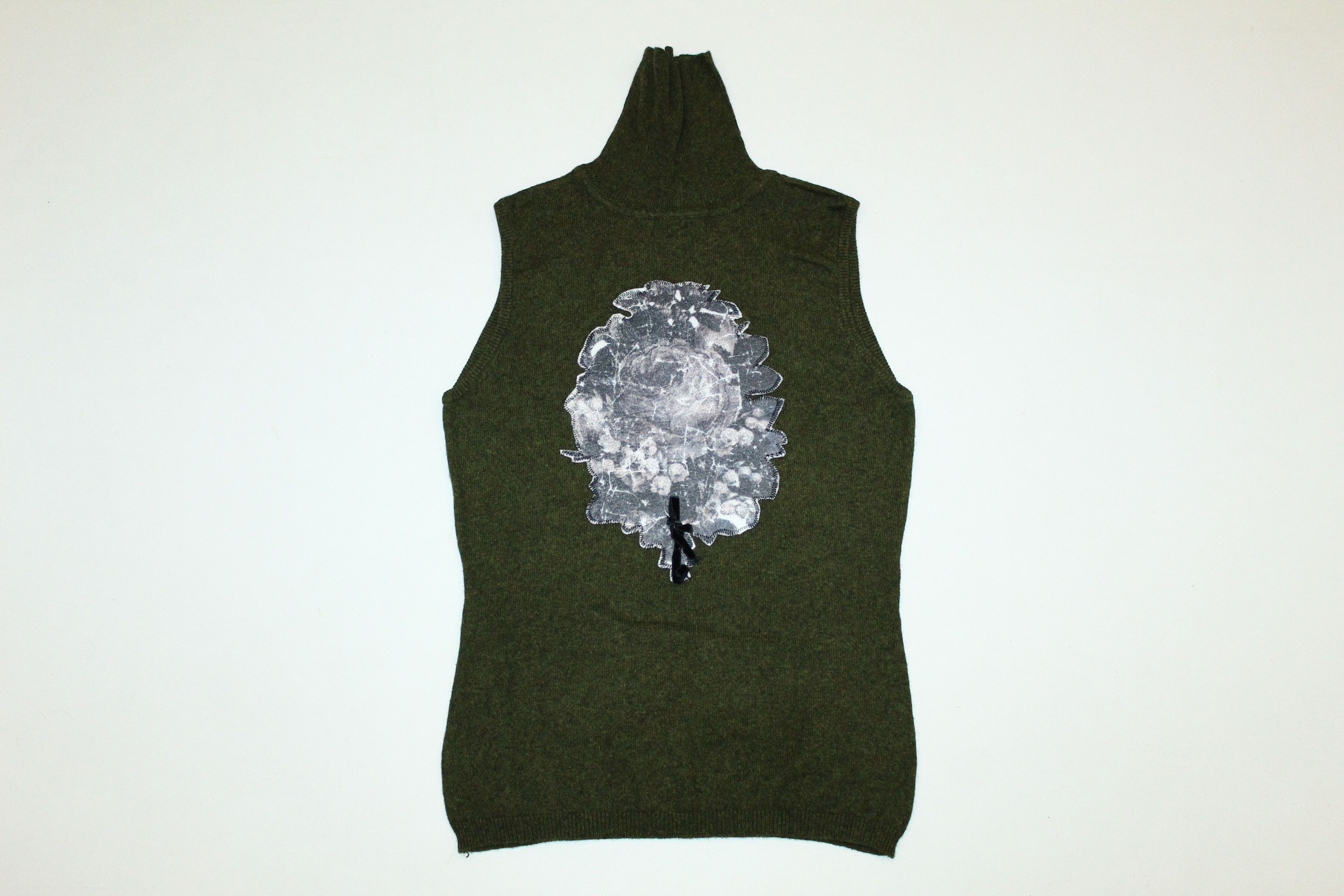 Other VTG Mariella Burani Le Sportive Turtleneck Sleeveless Top Size L / US 10 / IT 46 - 7 Thumbnail