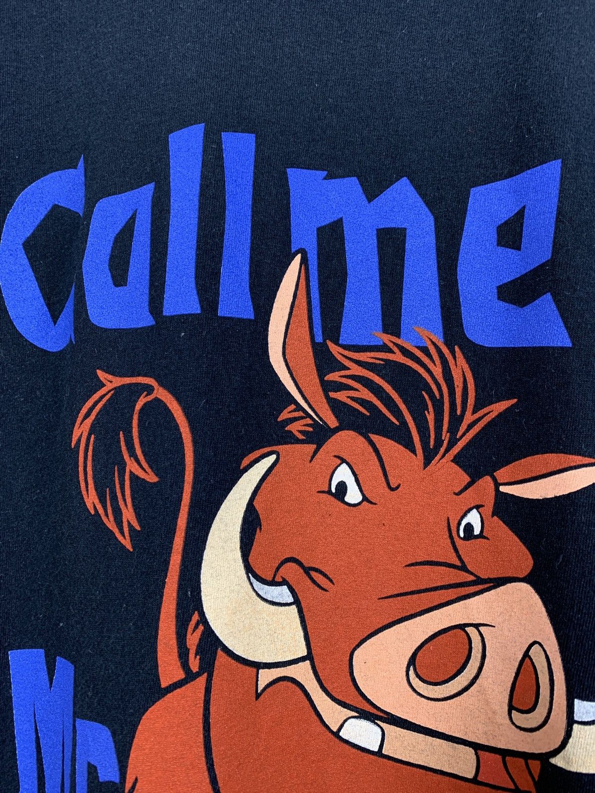 90s Vintage Call Me Mr Pig Pumbaa The Lion Disney T-Shirt