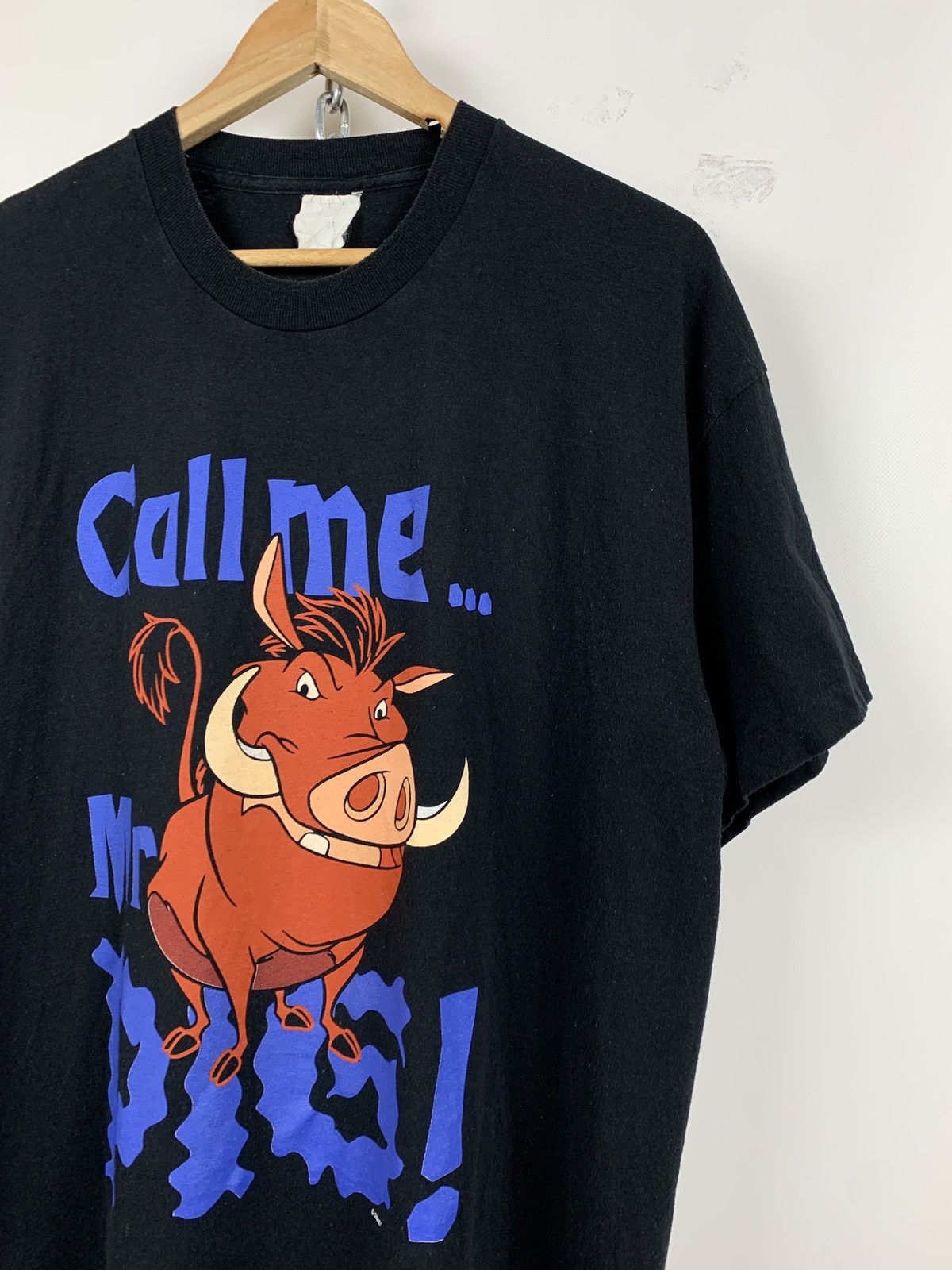 90s Vintage Call Me Mr Pig Pumbaa The Lion Disney T-Shirt