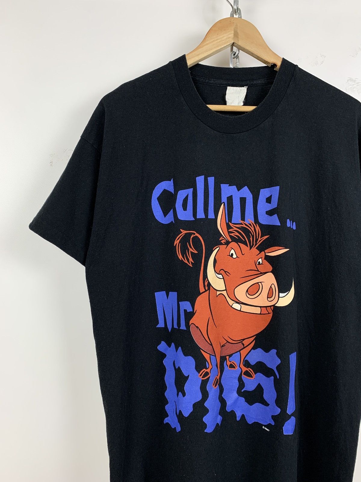 90s Vintage Call Me Mr Pig Pumbaa The Lion Disney T-Shirt