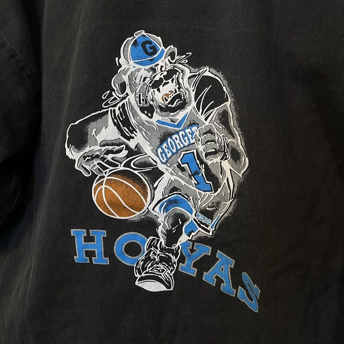 T-shirt vintage des années 90 Nike Georgetown Hoyas, bouledogue de la NCAA, taille M - France