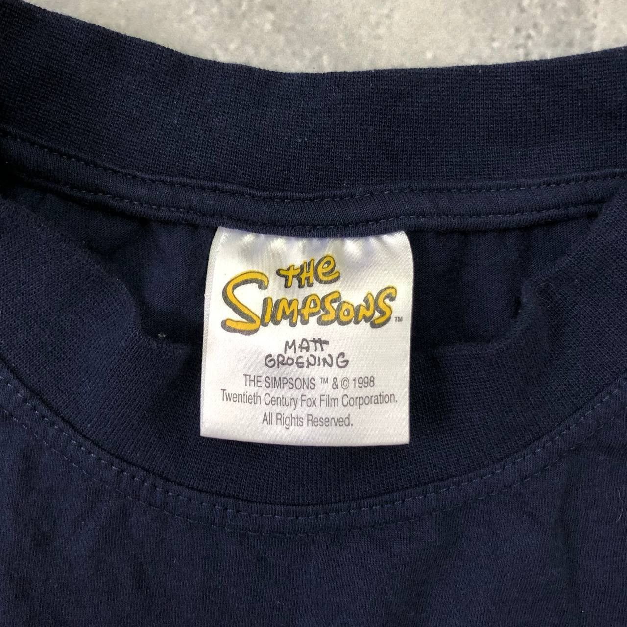 Cartoon Network Vintage 2000s The Simpsons Man In Black Long Sleeve T Shirt Size US XL / EU 56 / 4 - 3 Thumbnail