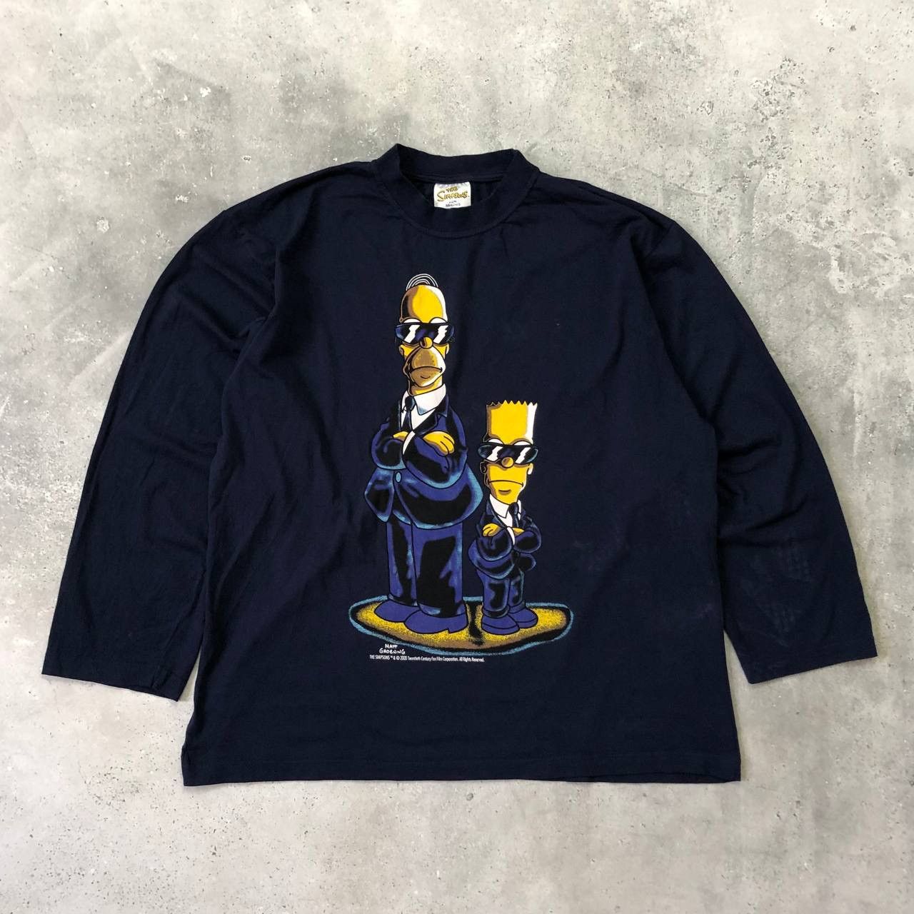 Cartoon Network Vintage 2000s The Simpsons Man In Black Long Sleeve T Shirt Size US XL / EU 56 / 4 - 1 Thumbnail