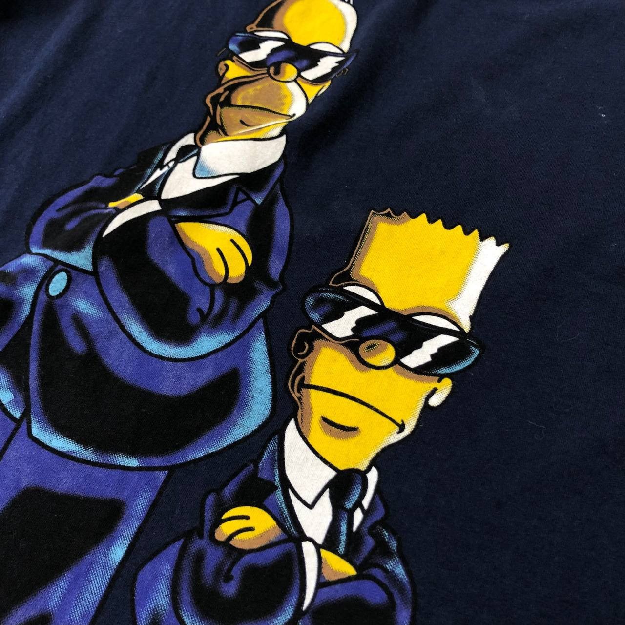 Cartoon Network Vintage 2000s The Simpsons Man In Black Long Sleeve T Shirt Size US XL / EU 56 / 4 - 9 Thumbnail
