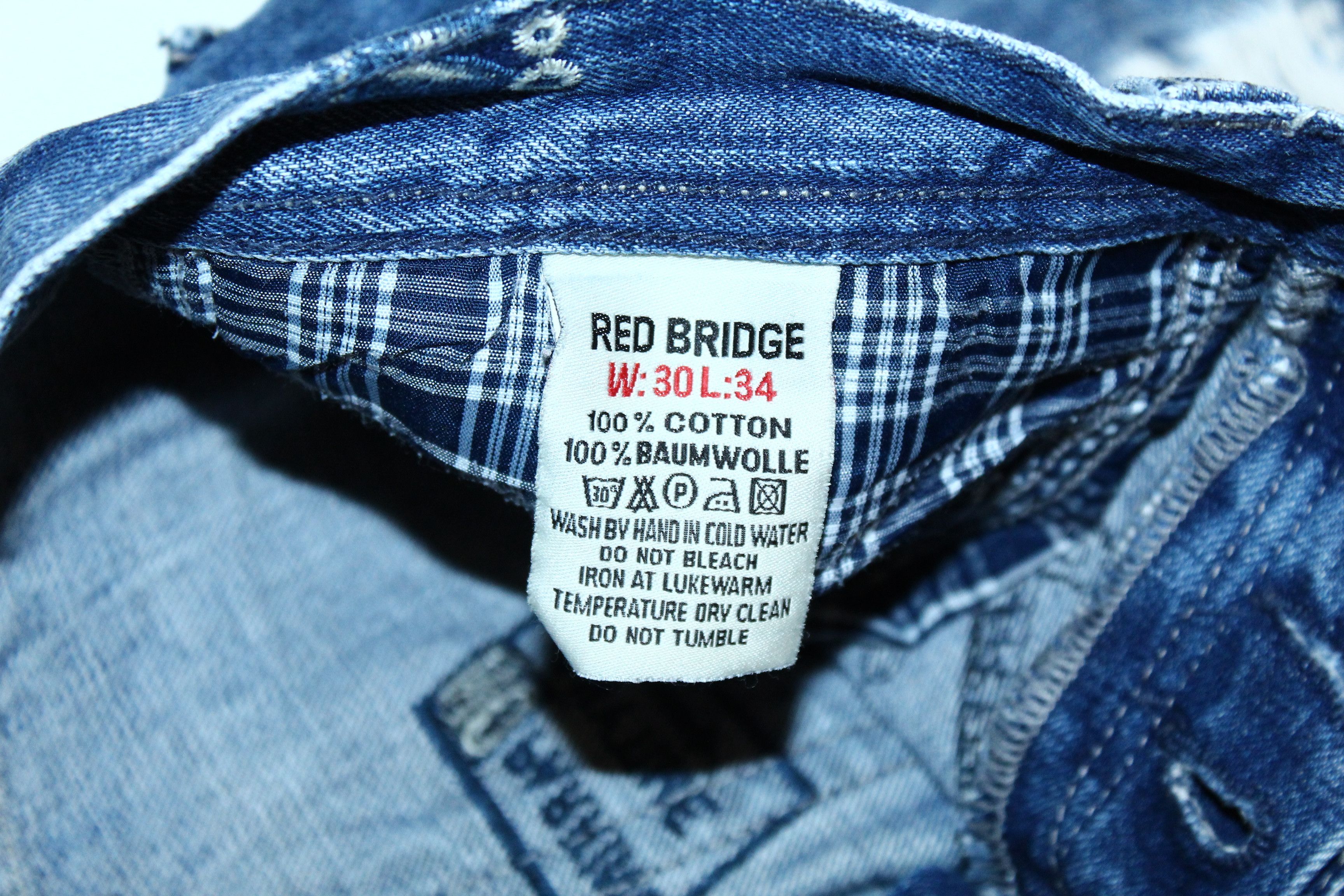 Beauty Beast STEALS 🔥 Red Bridge Multilogo Embroidery Faded Punk Jeans Size US 32 / EU 48 - 12 Thumbnail