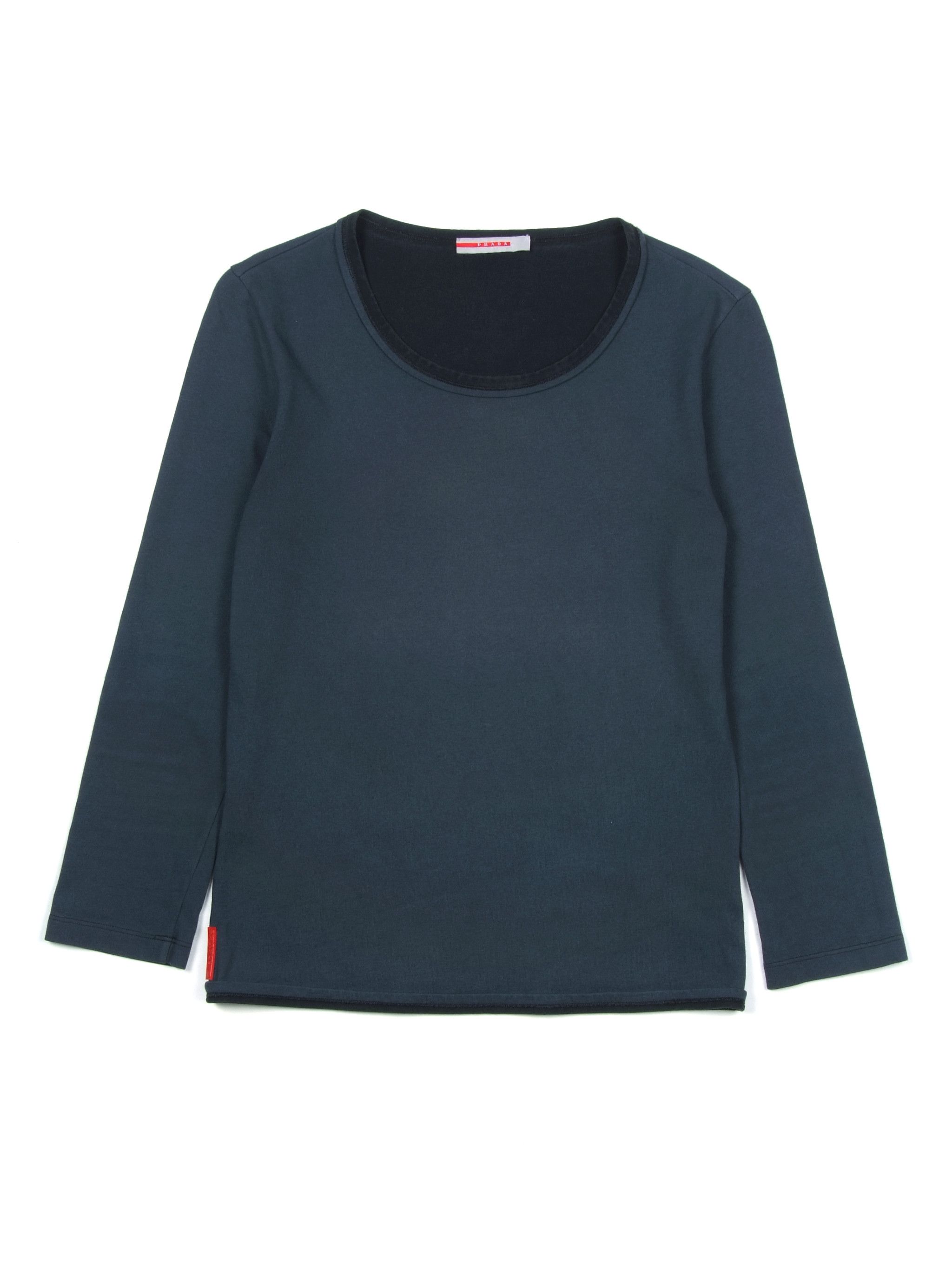 Prada × Vintage Vintage y2k PRADA Red Tab Long Sleeve Size S / US 4 / IT 40 - 1 Thumbnail