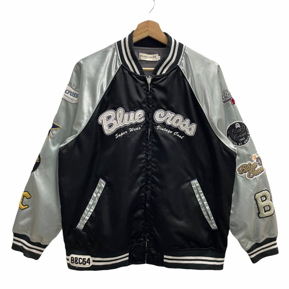 Japanese Brand × Vintage 💥BLUE CROSS JAPAN SUKAJAN SOUVENIR JACKET Size US M / EU 48-50 / 2 - 5 Thumbnail