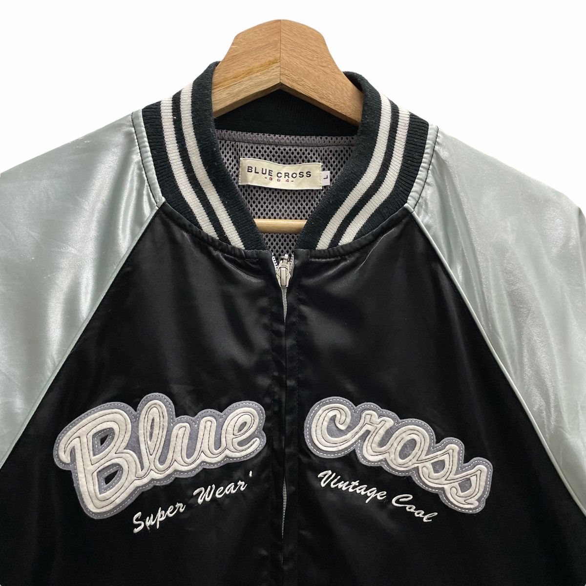Japanese Brand × Vintage 💥BLUE CROSS JAPAN SUKAJAN SOUVENIR JACKET Size US M / EU 48-50 / 2 - 6 Thumbnail