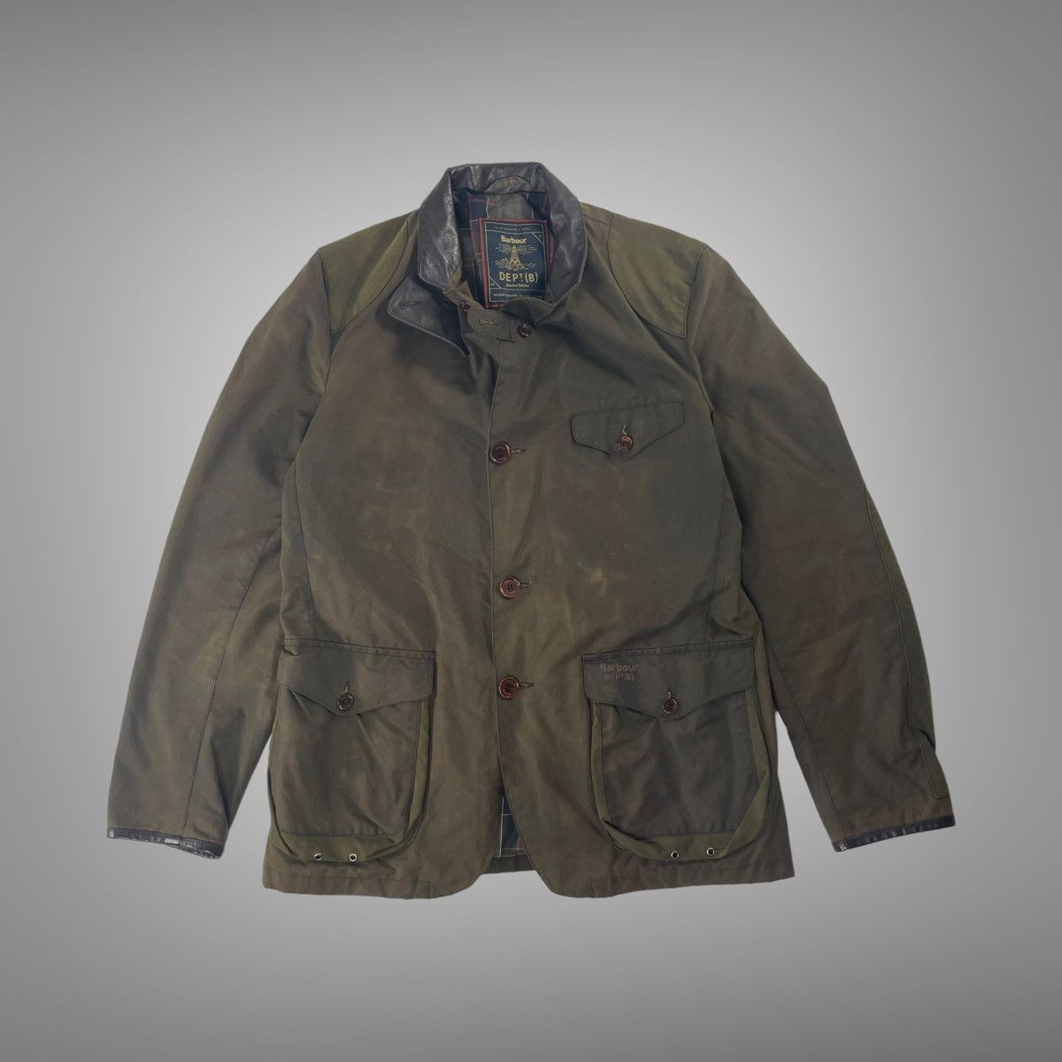 Barbour Vintage barbour dept b waxed jacket | Grailed