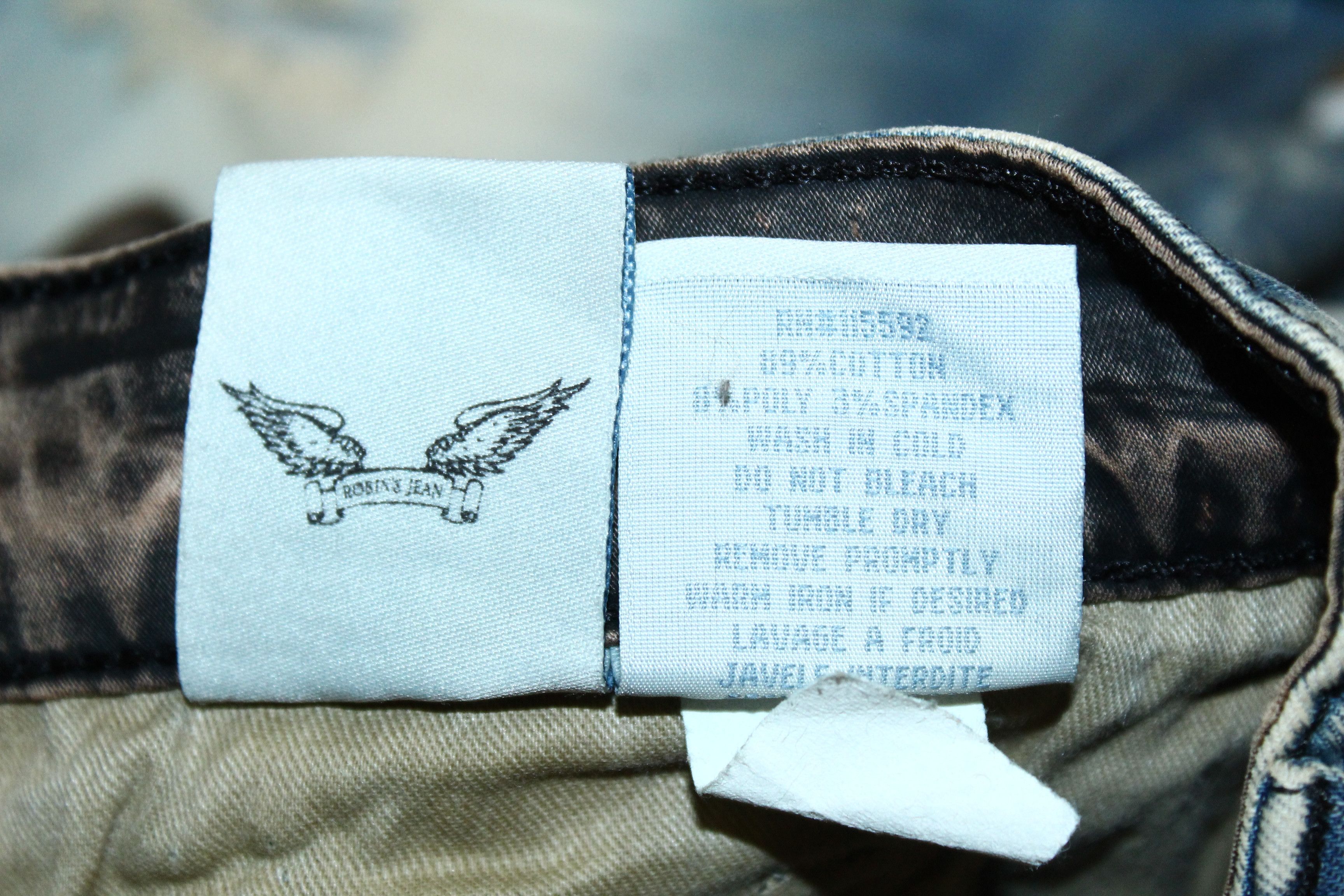 Robins Jeans VTG Robins Jeans Faded Denim Cropp Tapered Biker Jeans Size US 38 / EU 54 - 10 Thumbnail
