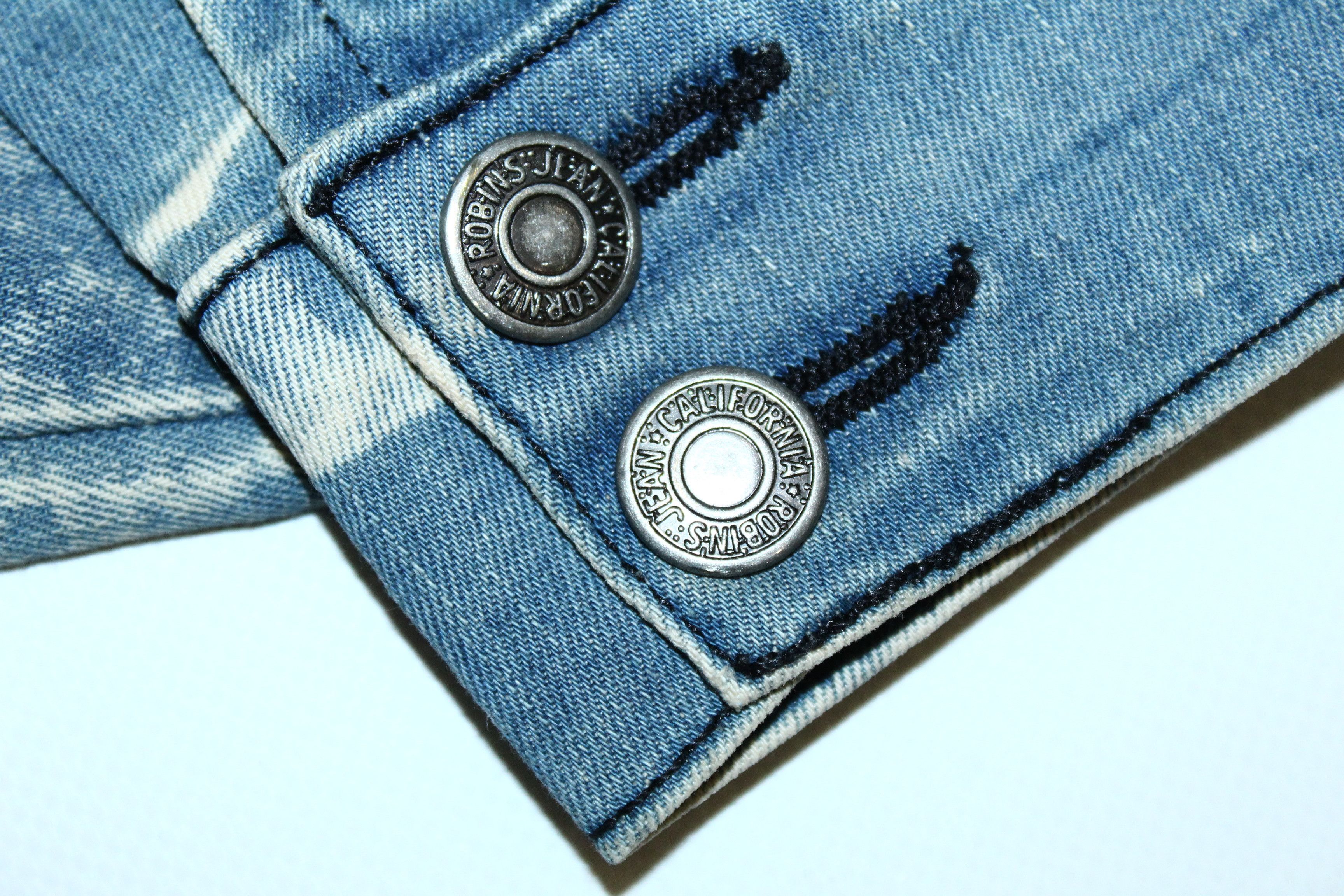 Robins Jeans VTG Robins Jeans Faded Denim Cropp Tapered Biker Jeans Size US 38 / EU 54 - 13 Thumbnail