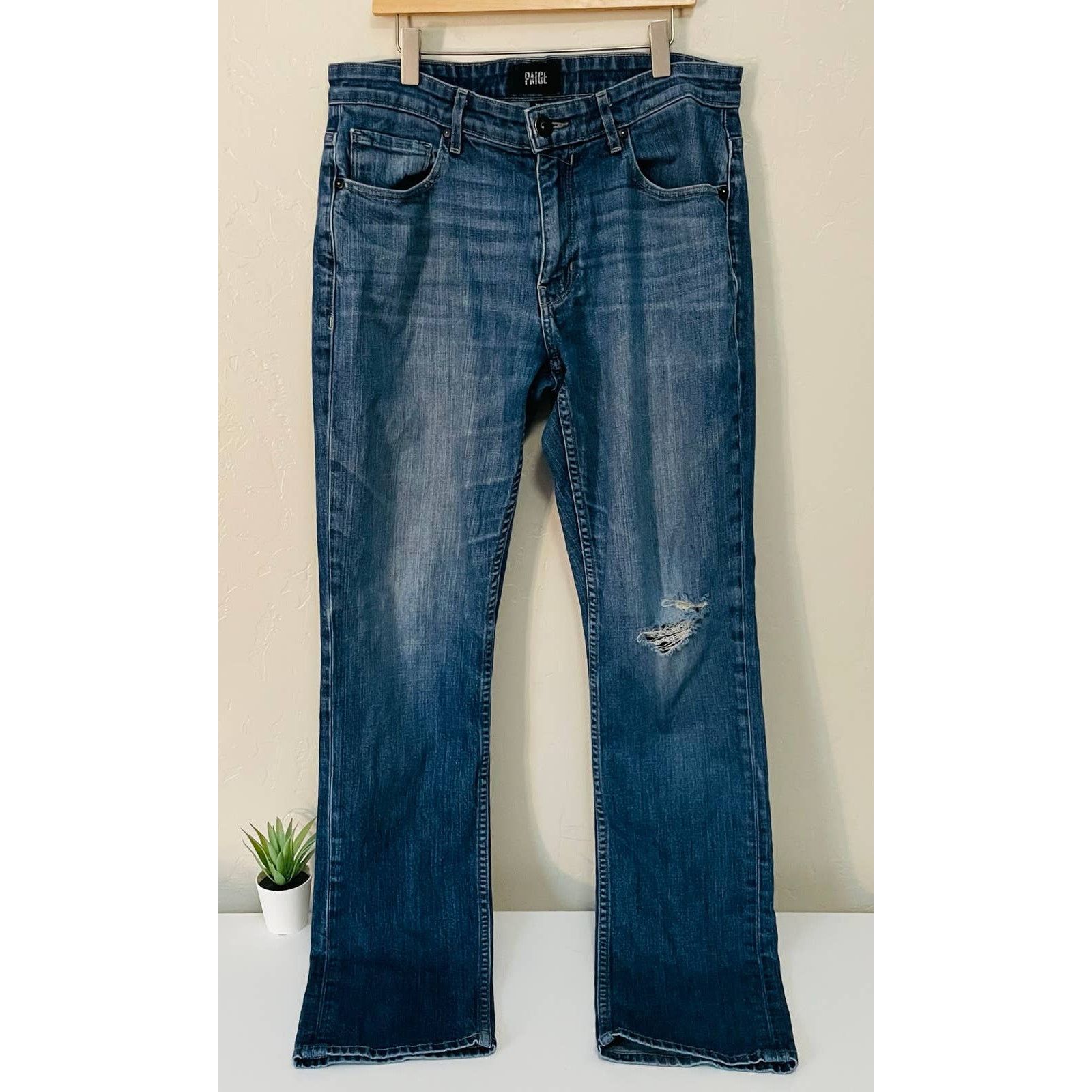 PAIGE Normandie Straight Fit Jeans in Russ | Bloomingdale's