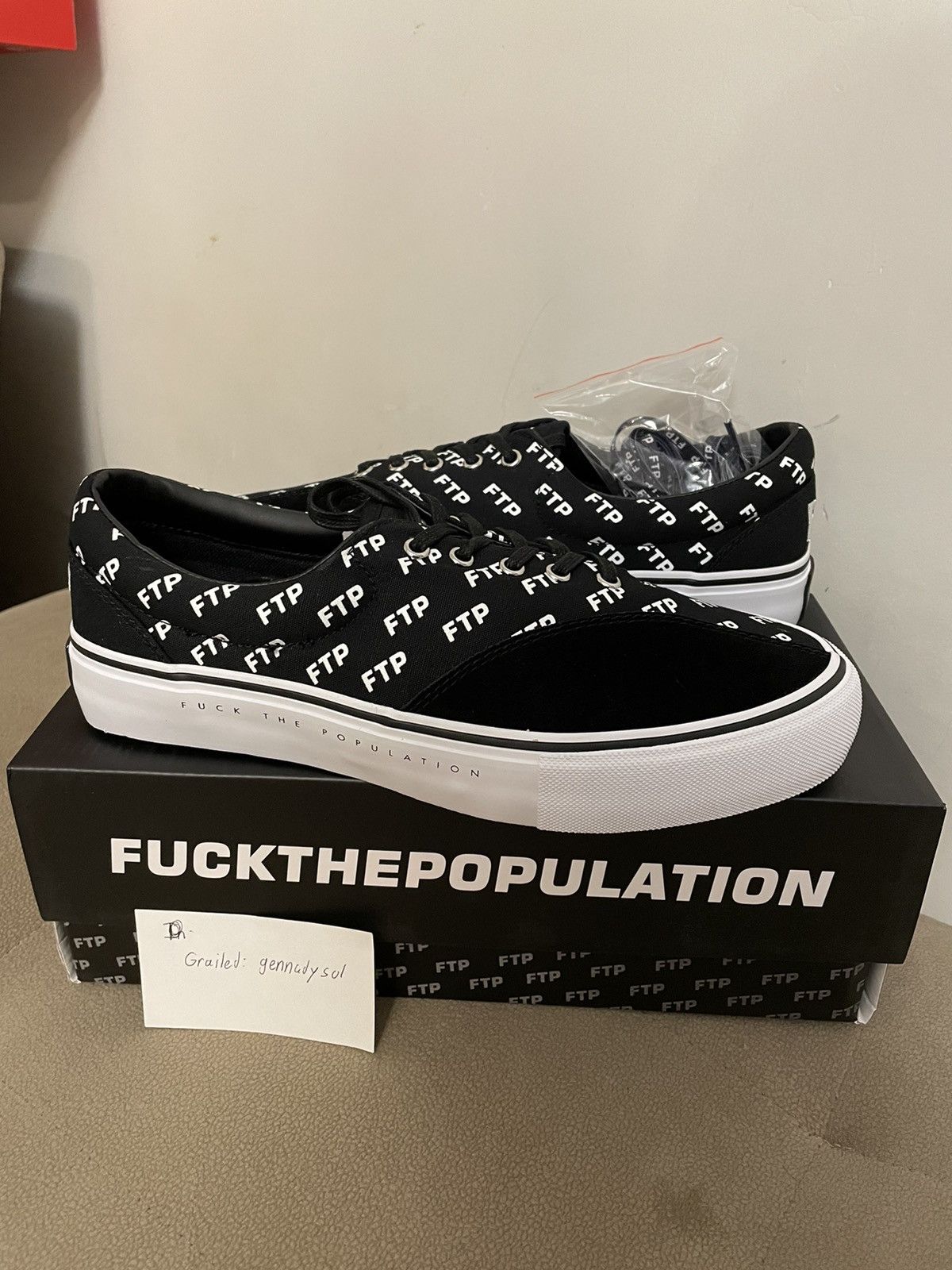 Fuck The Population FTP Donny ClearWeather sneakers size 8