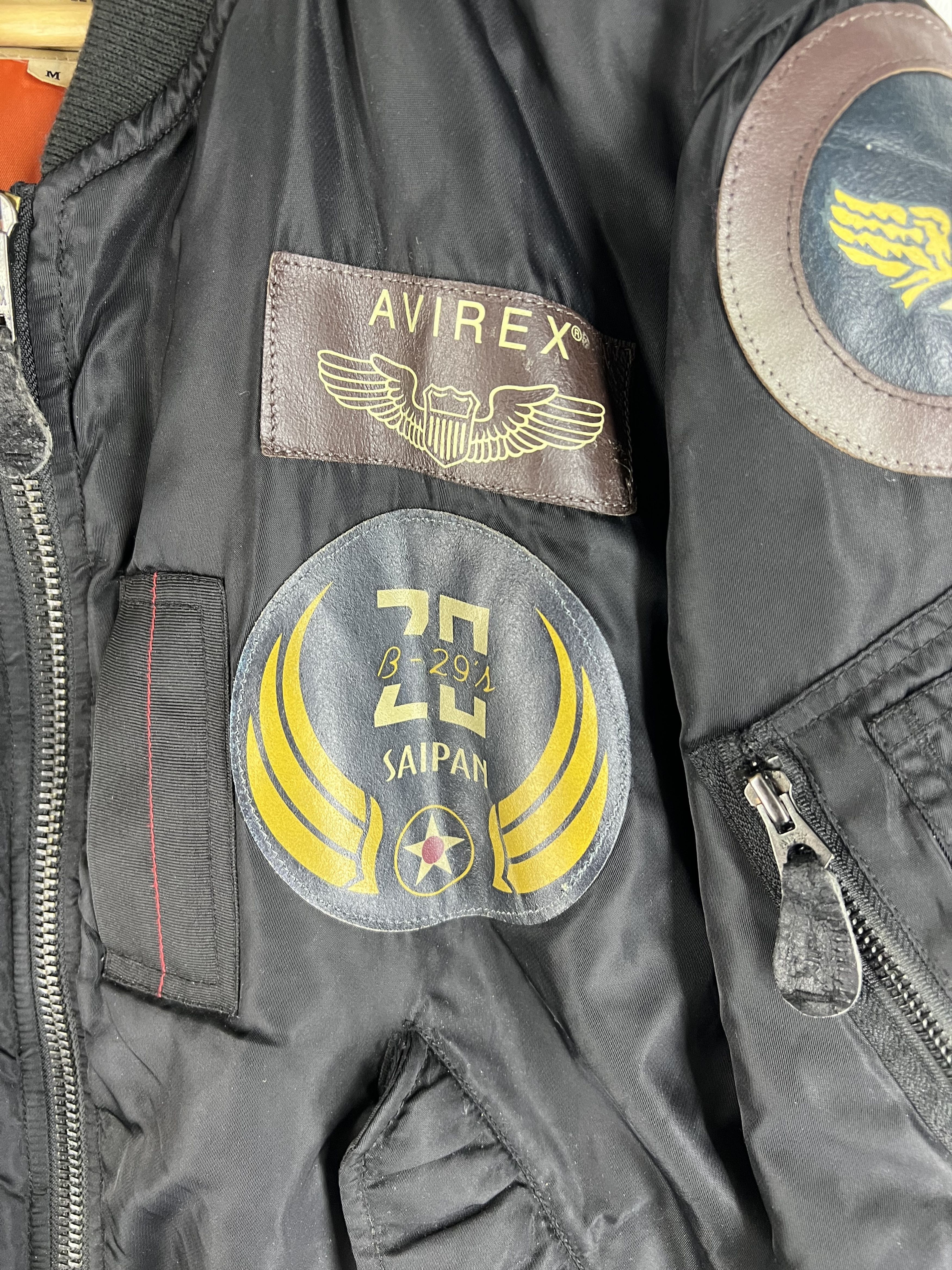 Avirex 🔥RARE RIOT RIOT RIOT AVIREX PATCHES BOMBER JACKET Size US M / EU 48-50 / 2 - 9 Thumbnail