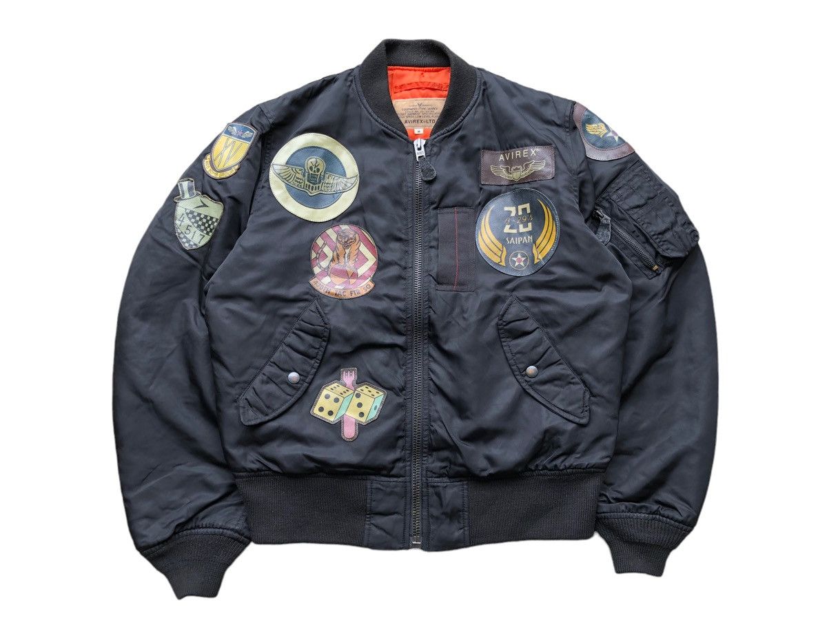 Avirex 🔥RARE RIOT RIOT RIOT AVIREX PATCHES BOMBER JACKET Size US M / EU 48-50 / 2 - 2 Thumbnail