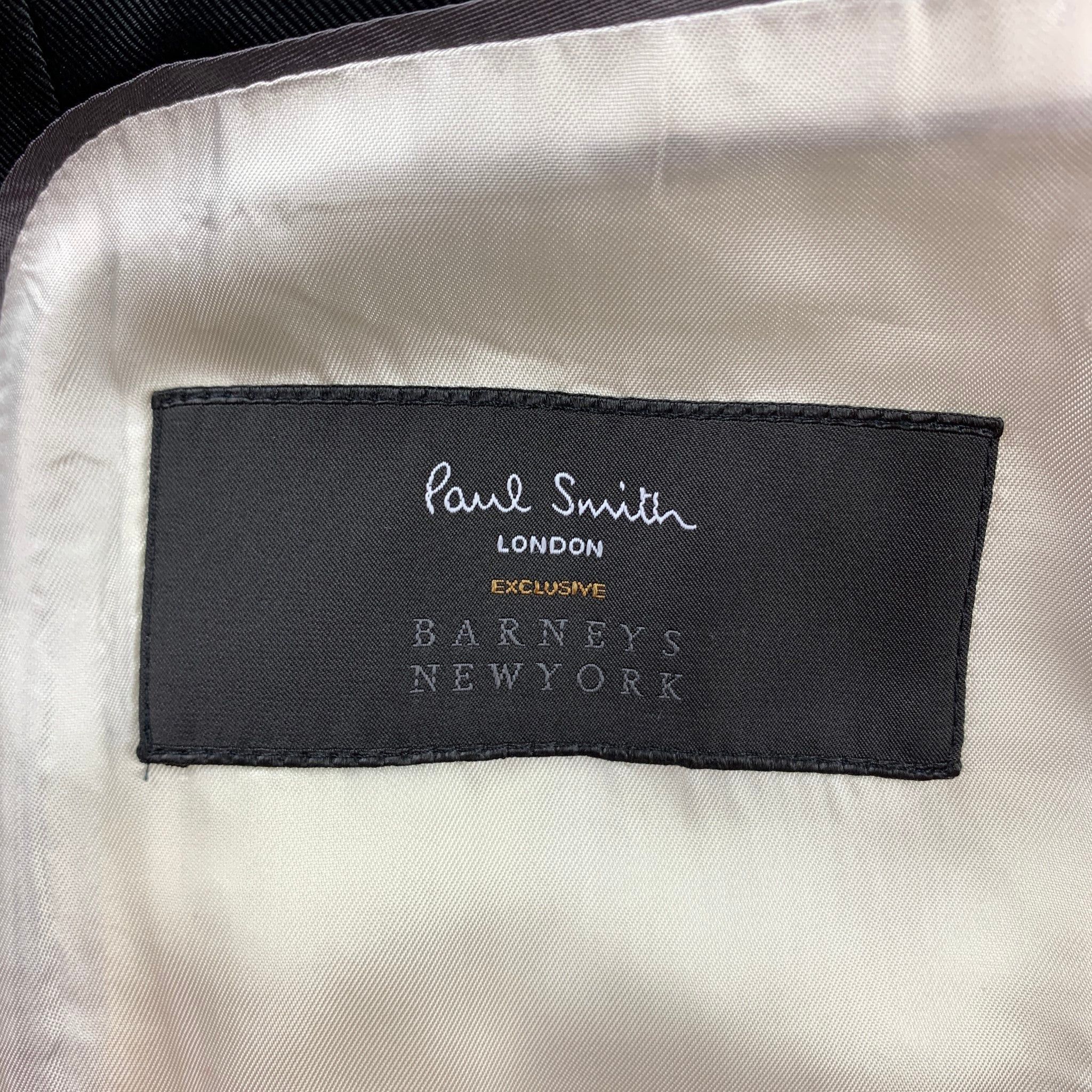 Paul Smith Regular Navy Wool Mohair Peak Lapel Tuxedo Sport Coat Size 38R - 8 Thumbnail