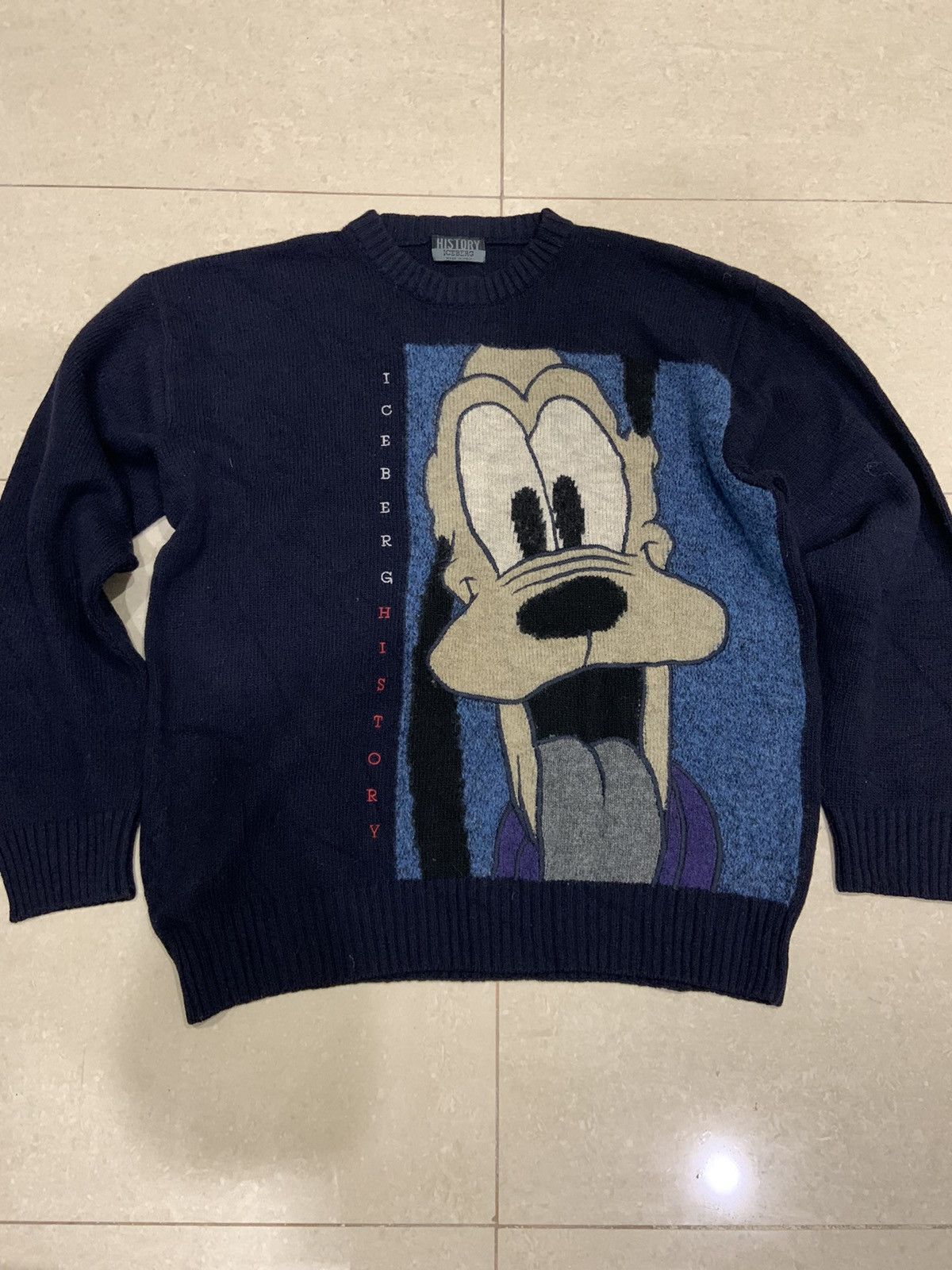 Iceberg Vintage Iceberg History Goofy Sweater Disney | Grailed