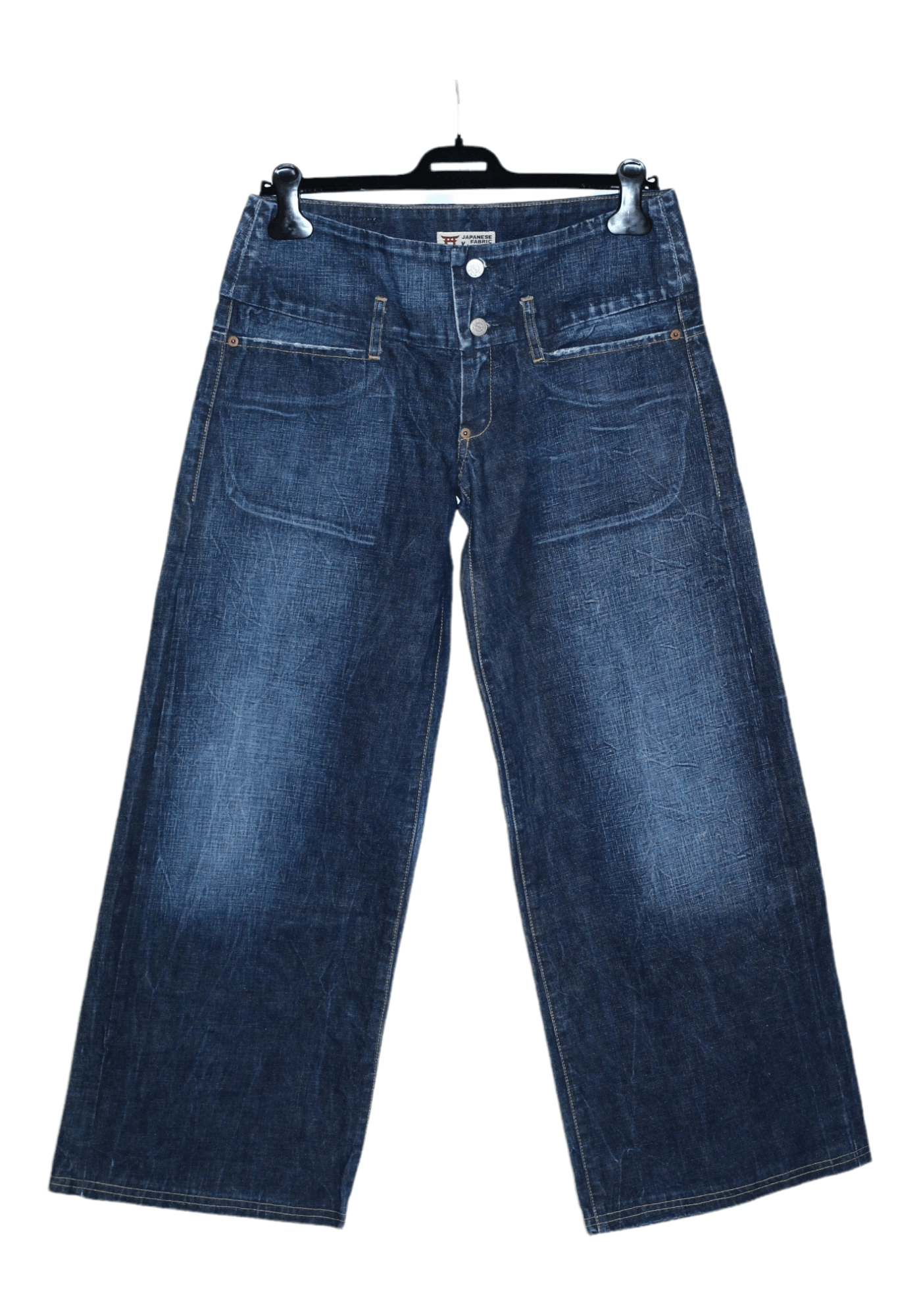 image of Archival Clothing x Michiko Koshino Yen Jeans Flared Bootcut in Blue Wash, Men's (Size 30)