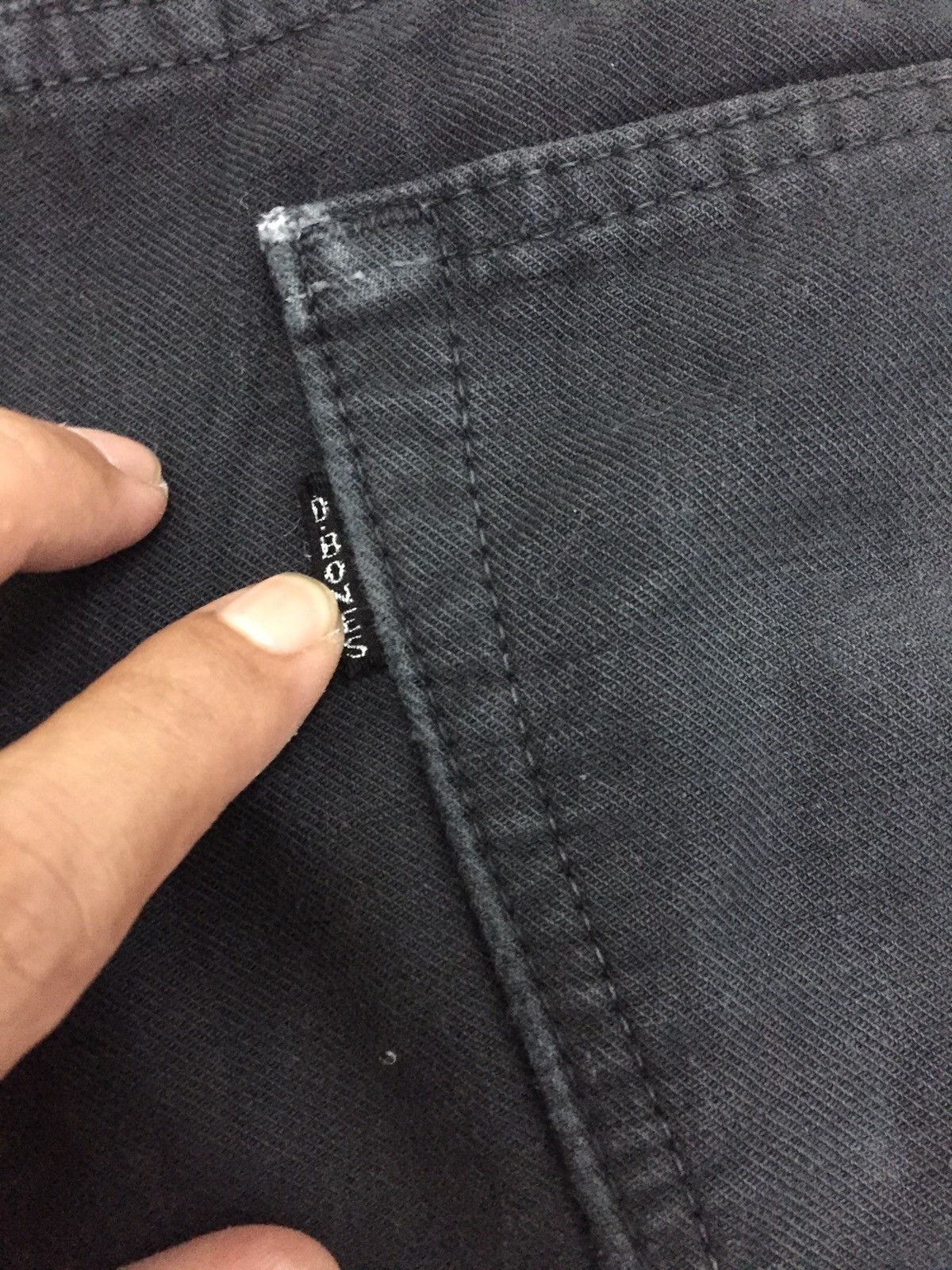 Dry Bones Vintage Dry Bones Fade Black Denim Size US 33 - 9 Thumbnail