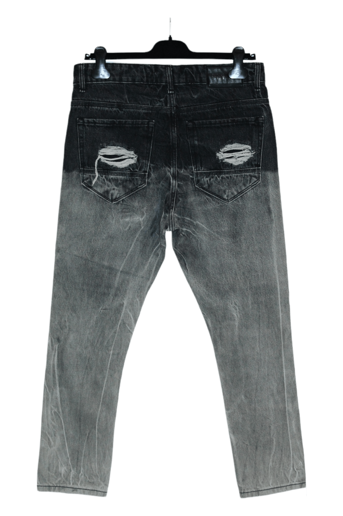 MNML MNML Distress Gradient Fading Wash Denim Tapered Jeans Size US 30 / EU 46 - 2 Thumbnail