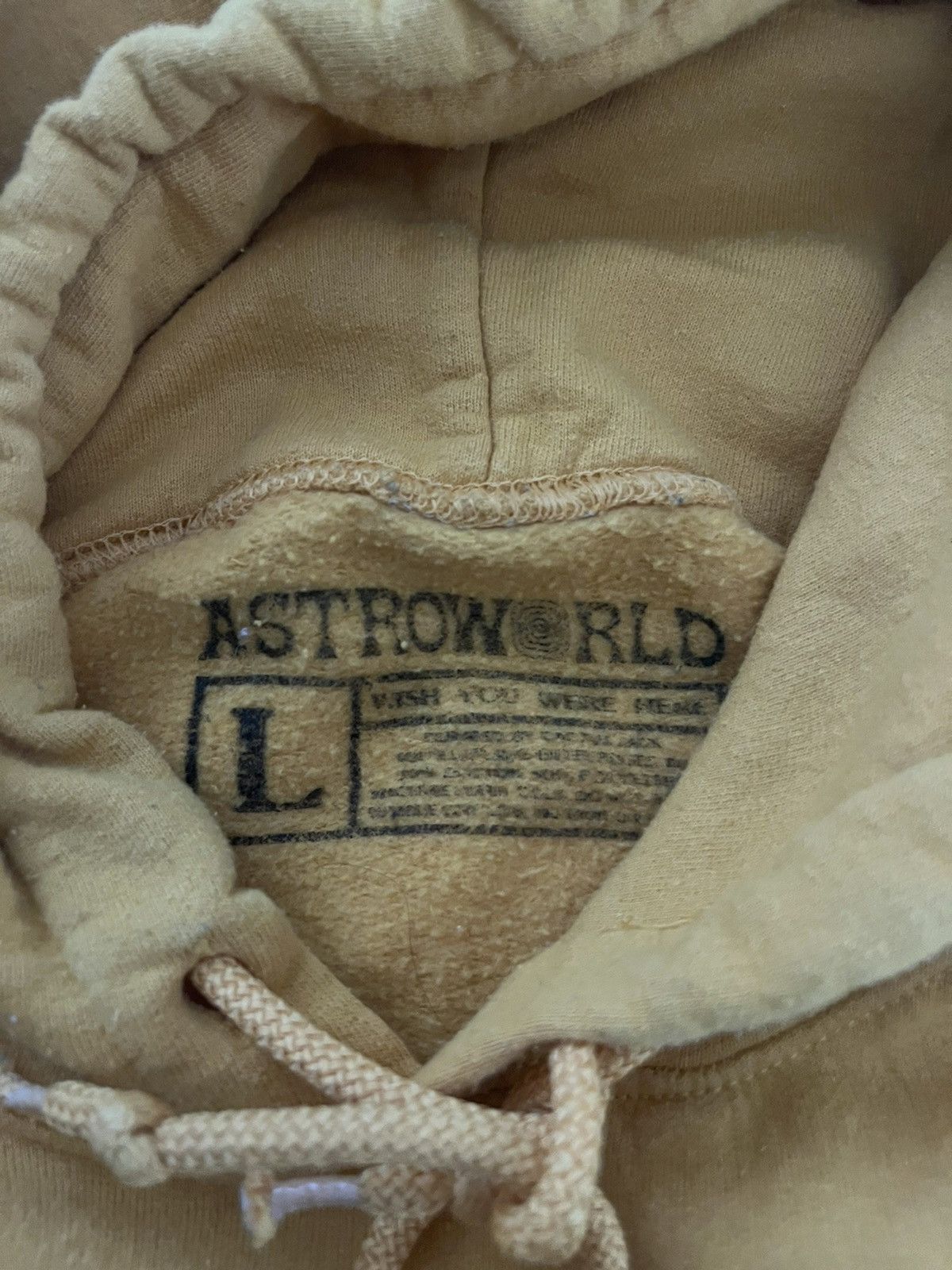 Travis Scott 2018 AstroWorld Travis Scott yellow hoodie Size US L / EU 52-54 / 3 - 6 Thumbnail