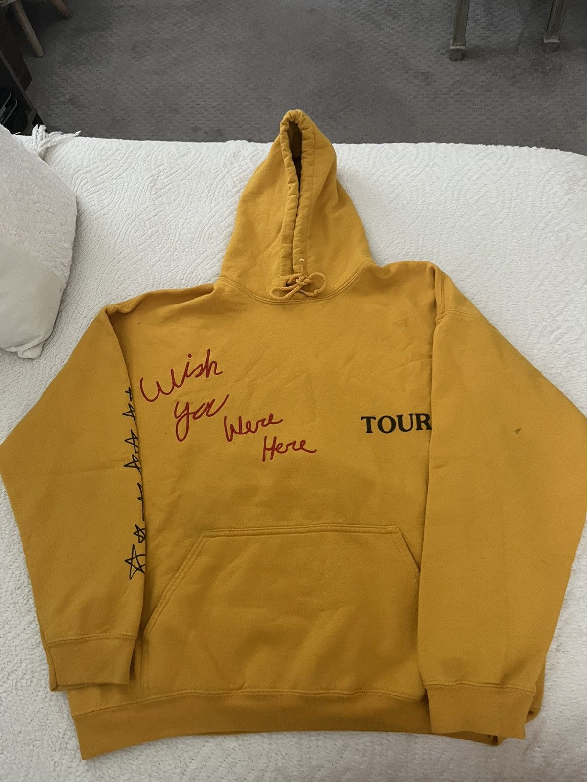 Travis Scott 2018 AstroWorld Travis Scott yellow hoodie Size US L / EU 52-54 / 3 - 2 Thumbnail